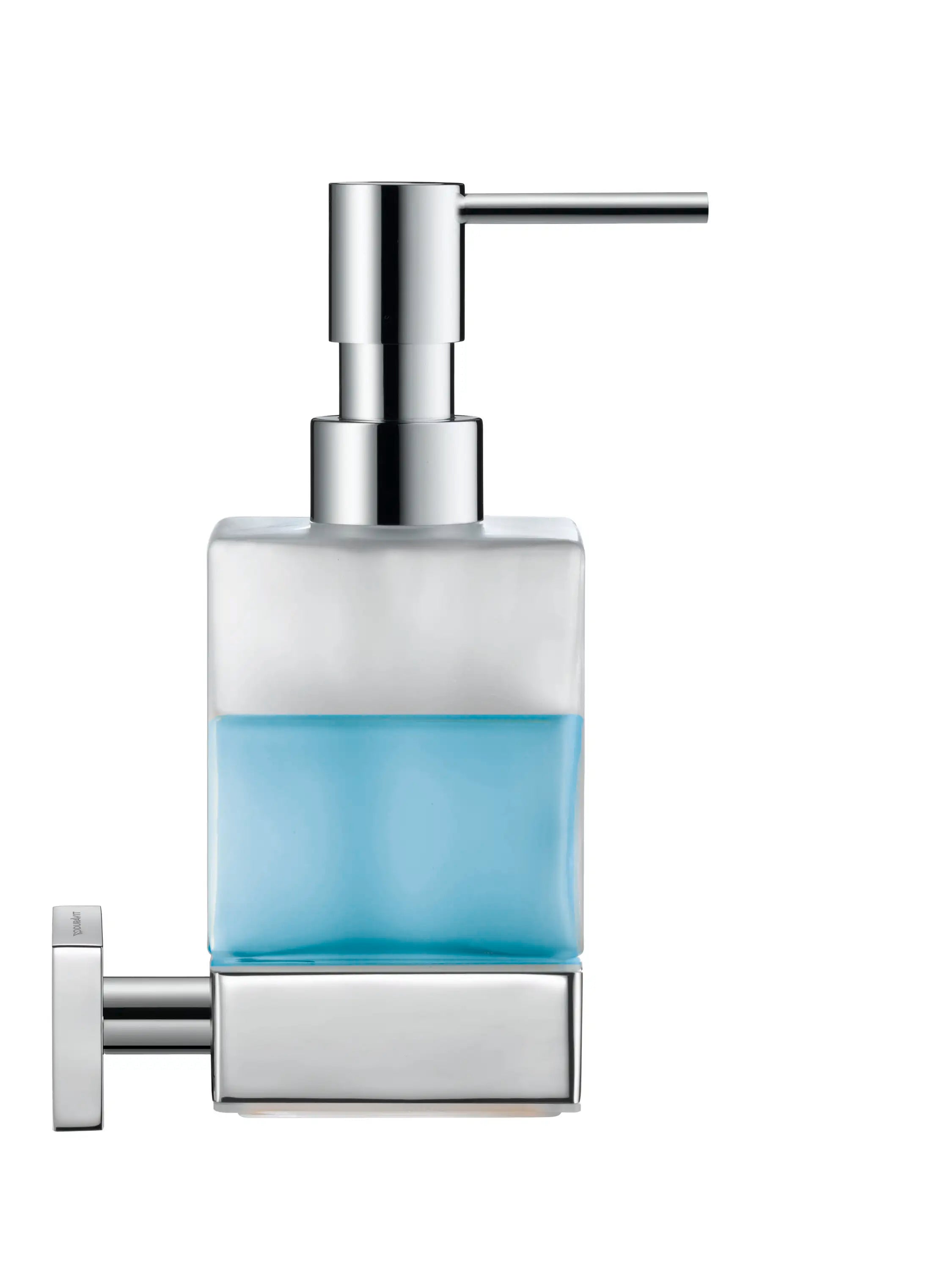 Duravit Karree Wall Mount Soap Dispenser in Chrome