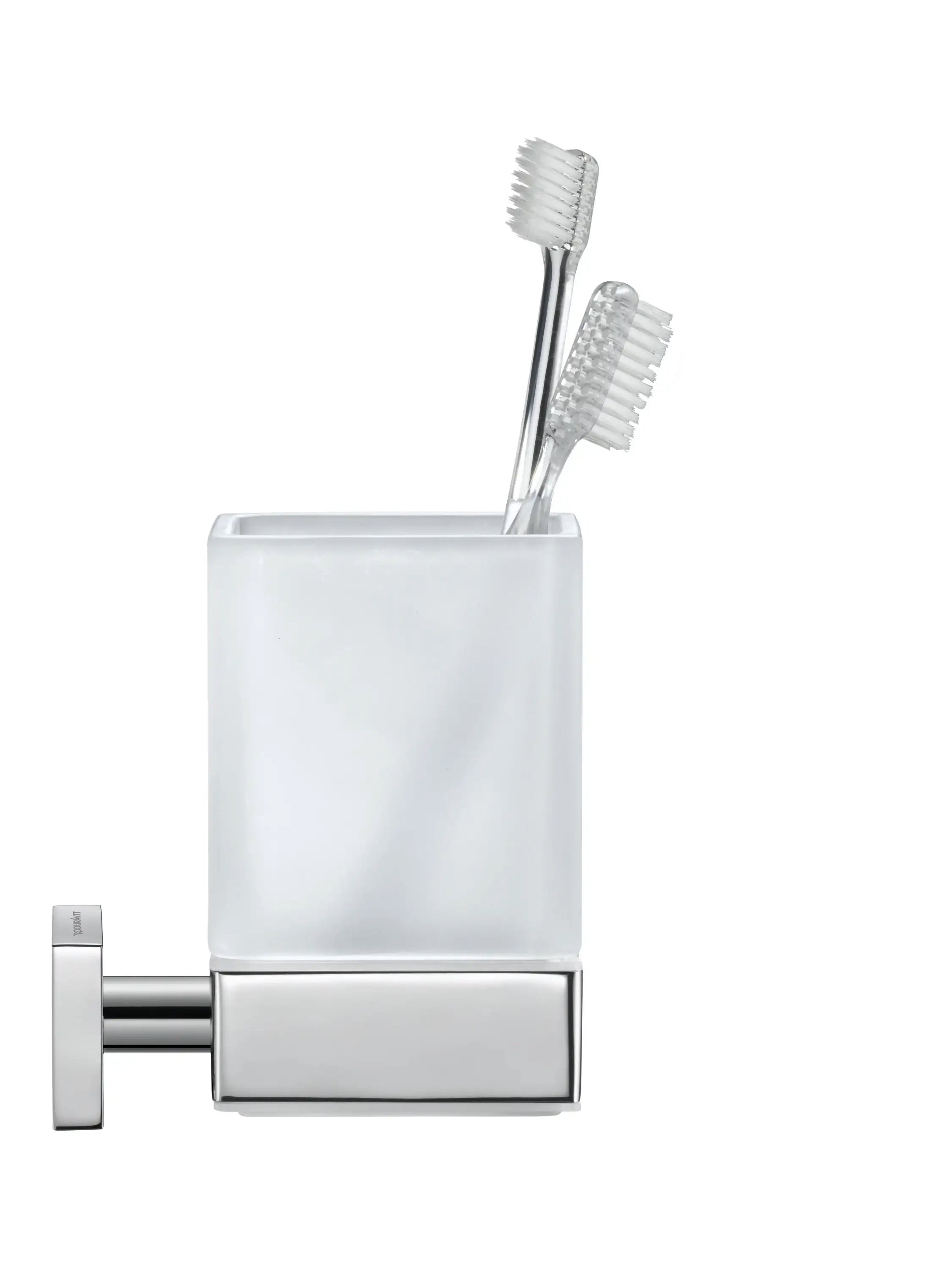 Duravit Karree Wall Mount Toothbrush Holder in Chrome
