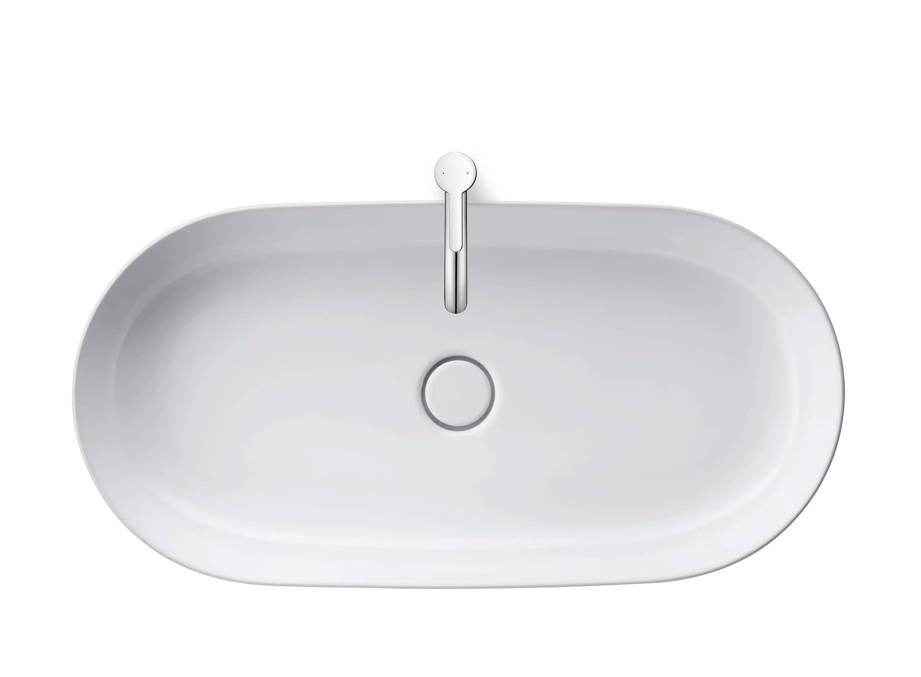 Duravit Luv 31 1/2'' Oval Vessel Sink in White