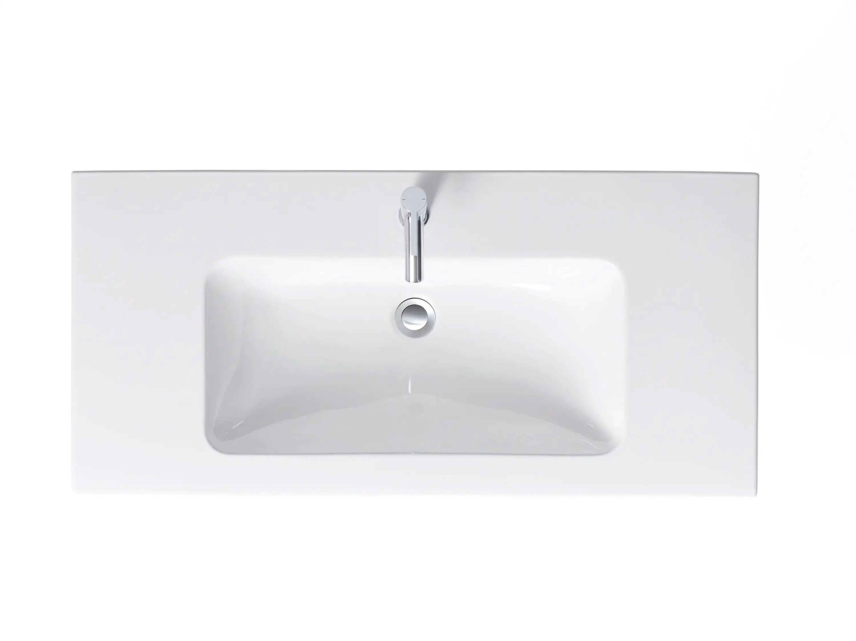 Duravit ME by Starck 40 1/2'' Rectangular Wall Mounted Sink in White with Single Faucet Hole and with Overflow