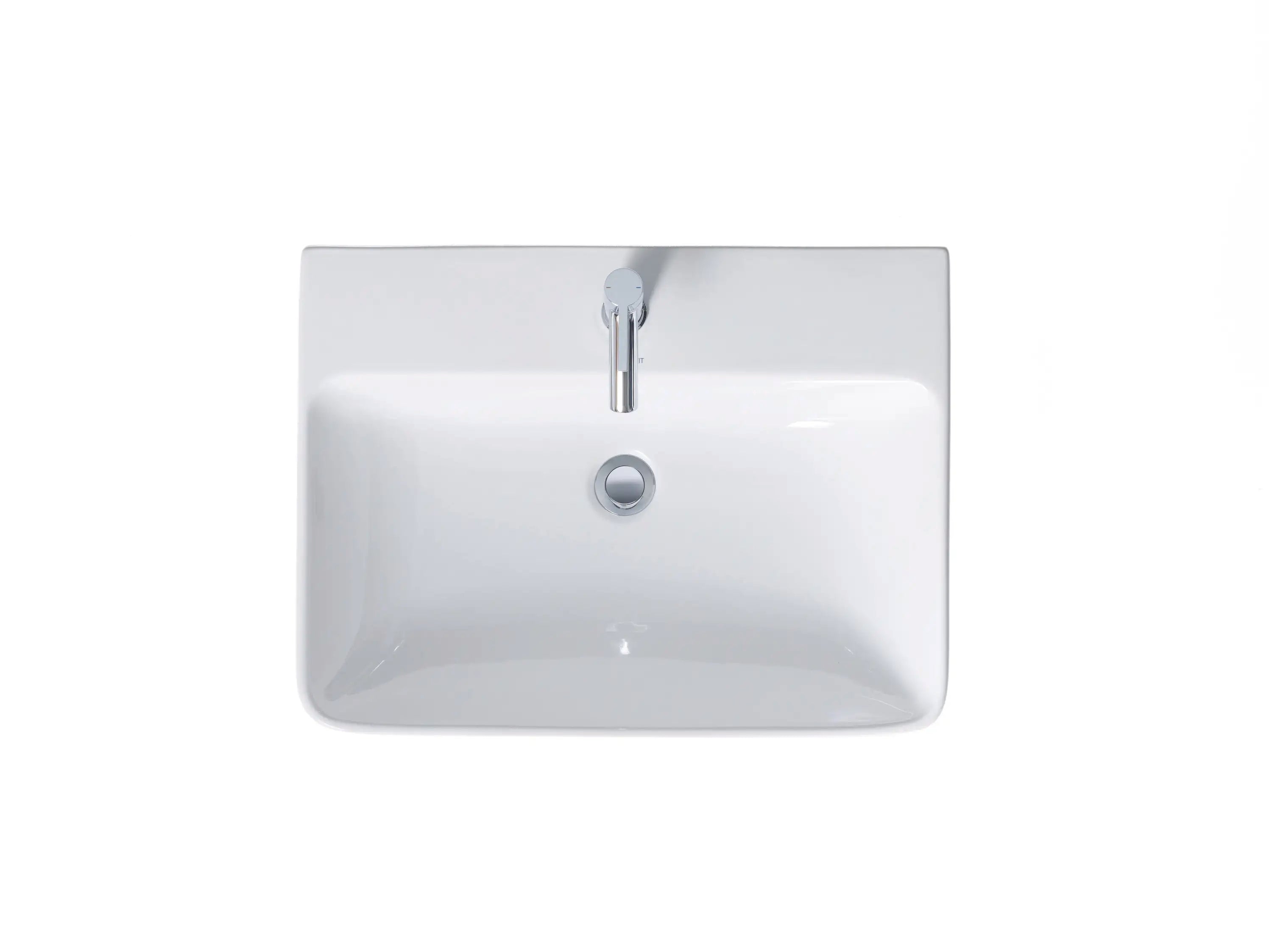 Duravit ME by Starck 25 5/8'' Rectangular Wall Mounted Sink with Single Faucet Hole and with Overflow