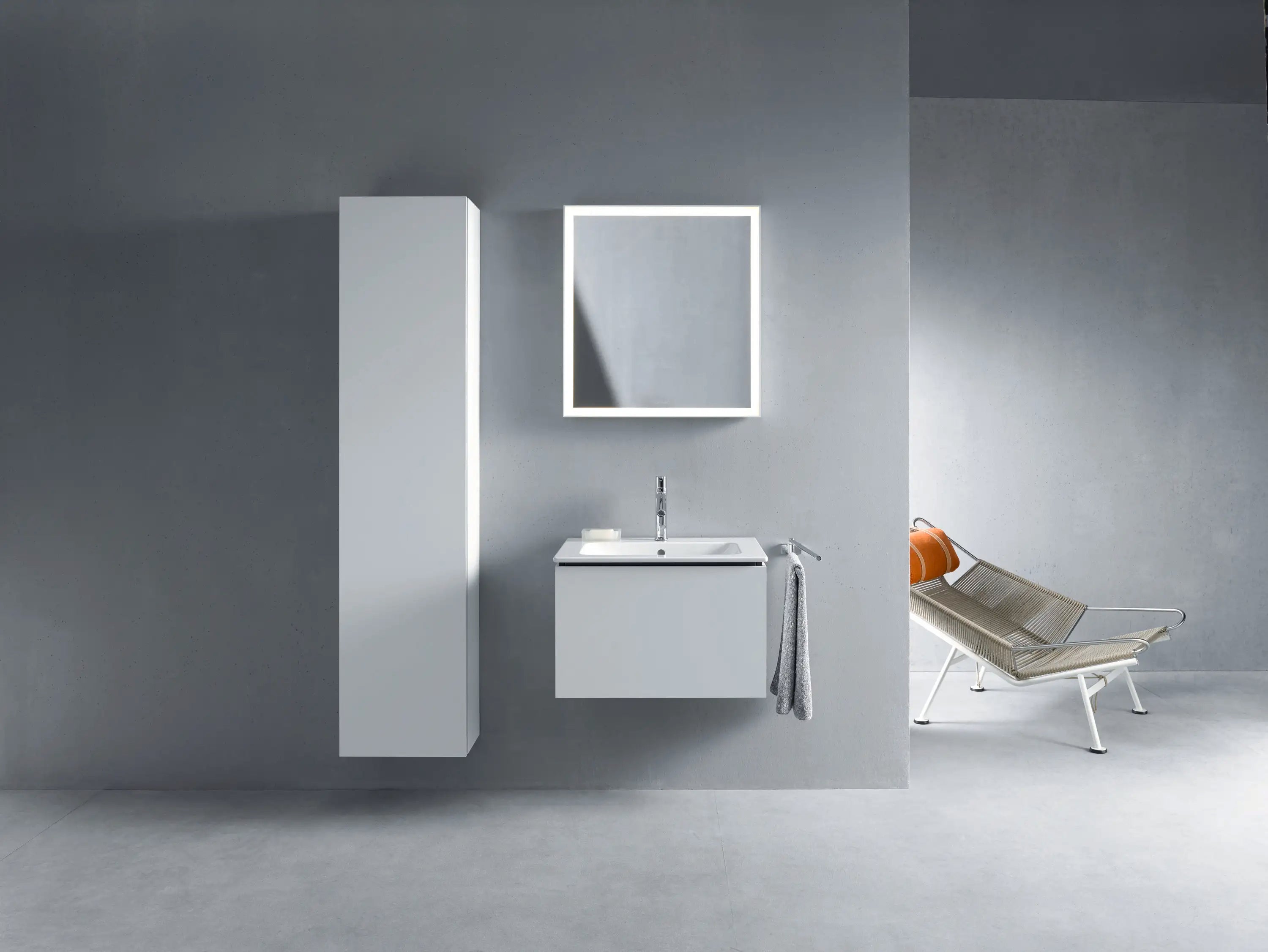 Duravit L-Cube 24 3/8'' Wall Mount One Drawer Single Vanity Cabinet, Sink Sold Separately