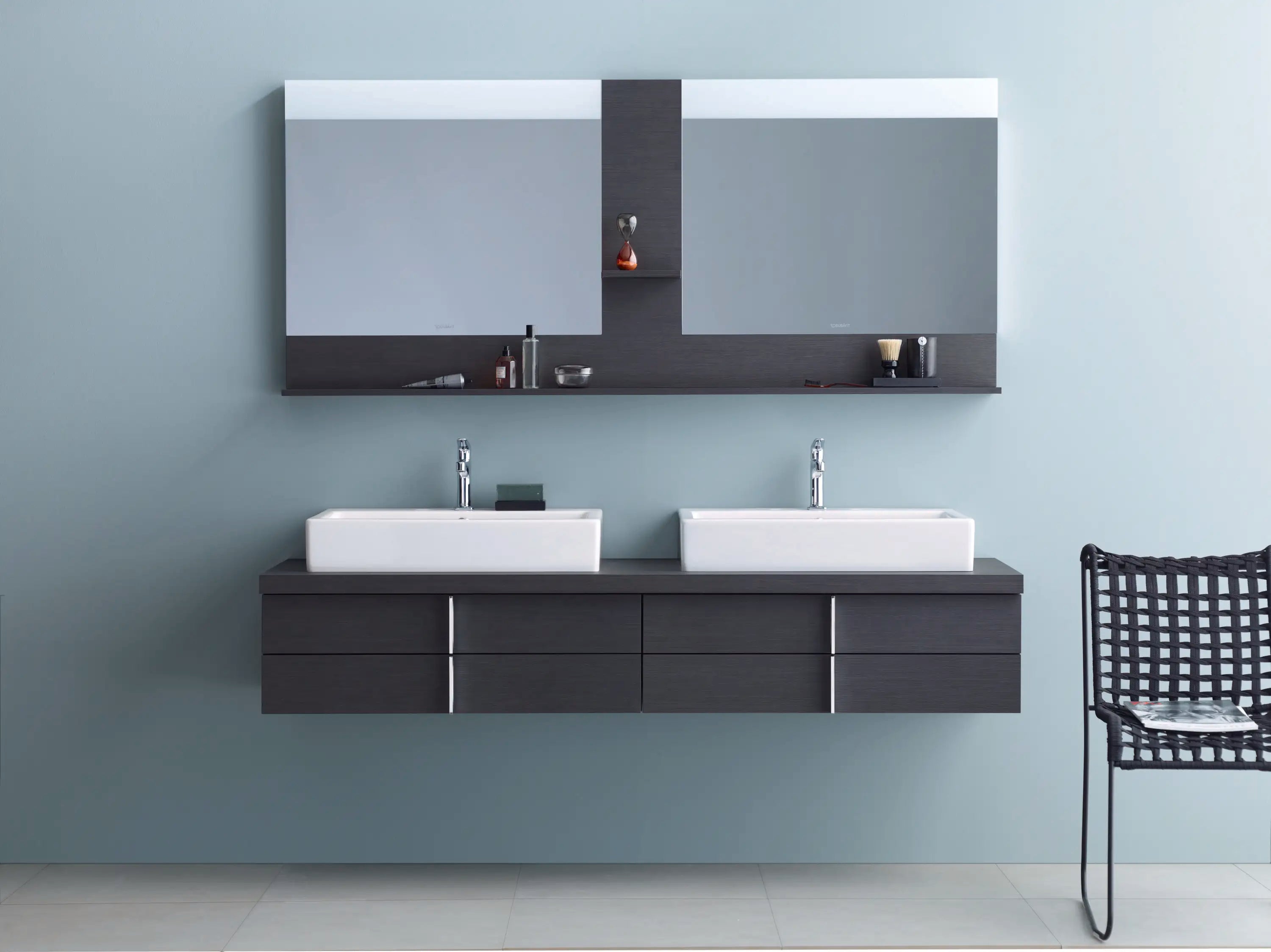 Duravit Vero 27 1/2'' Rectangular Wall Mounted Sink in White with Single Faucet Hole and with Overflow