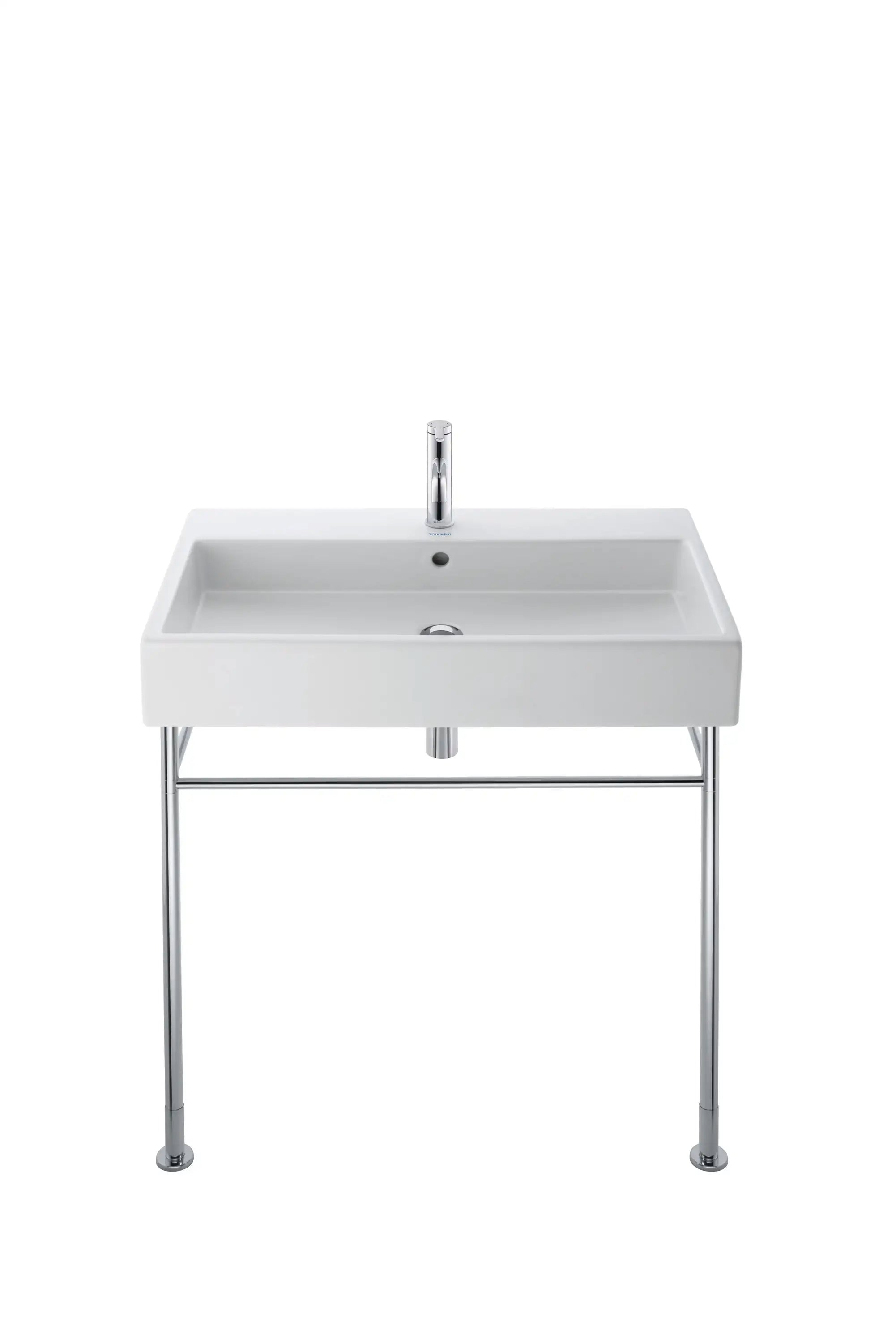Duravit Vero 23 5/8'' Rectangular Vessel Sink in White with Single Faucet Hole and with Overflow