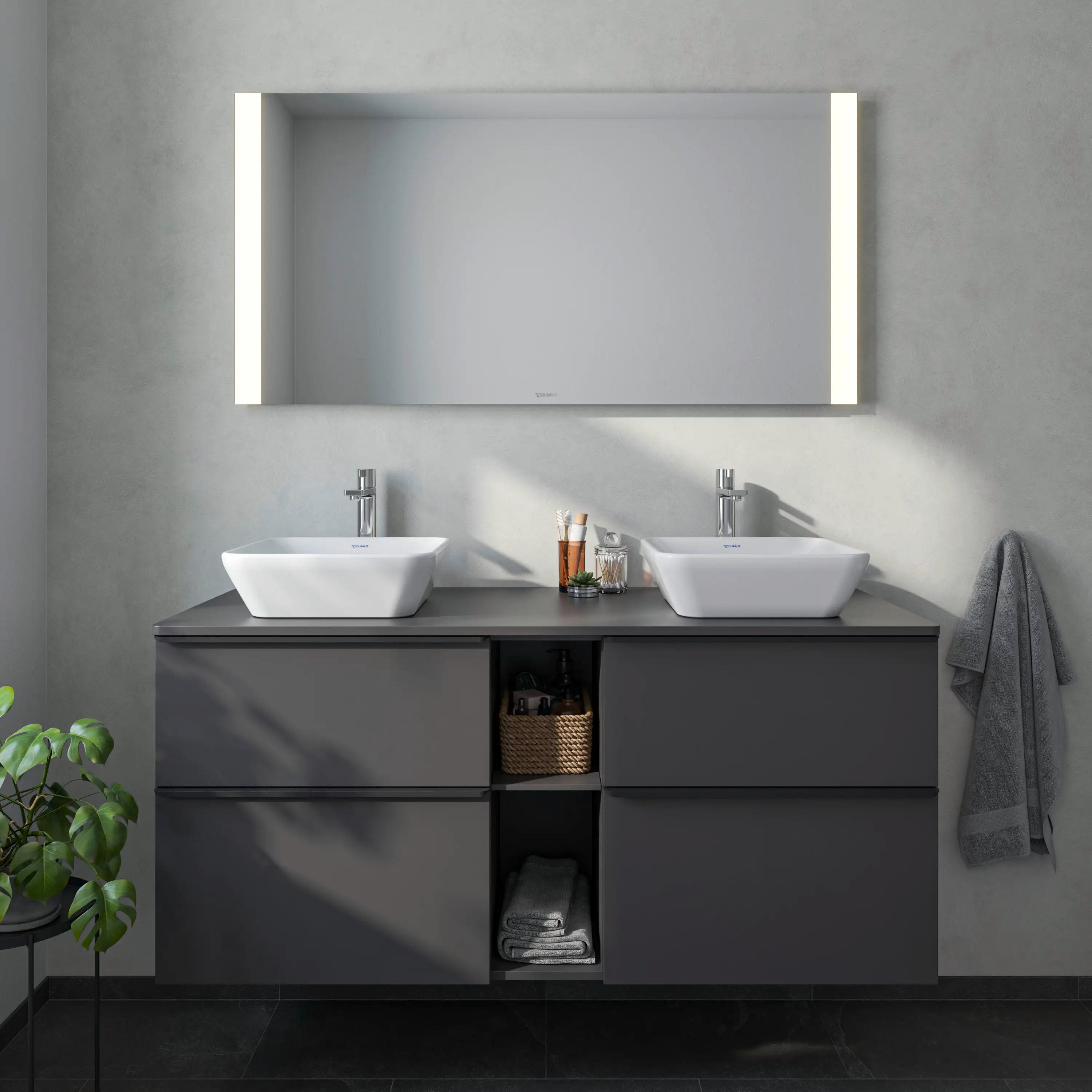 Duravit D-Neo 15 3/4'' Square Vessel Sink in White