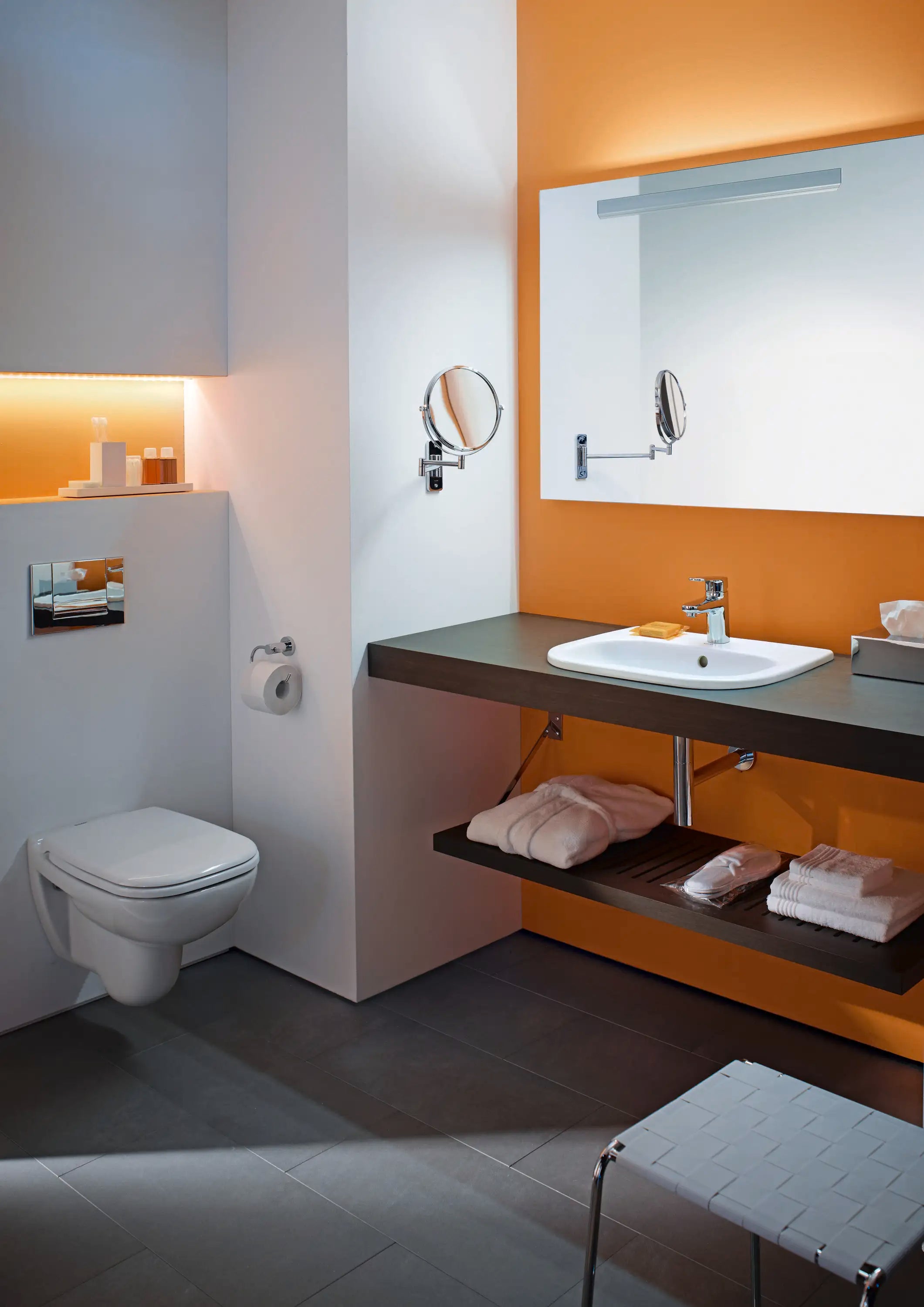 Duravit D-Code 21 1/2'' Rectangular Drop In Sink in White with Single Faucet Hole and Overflow