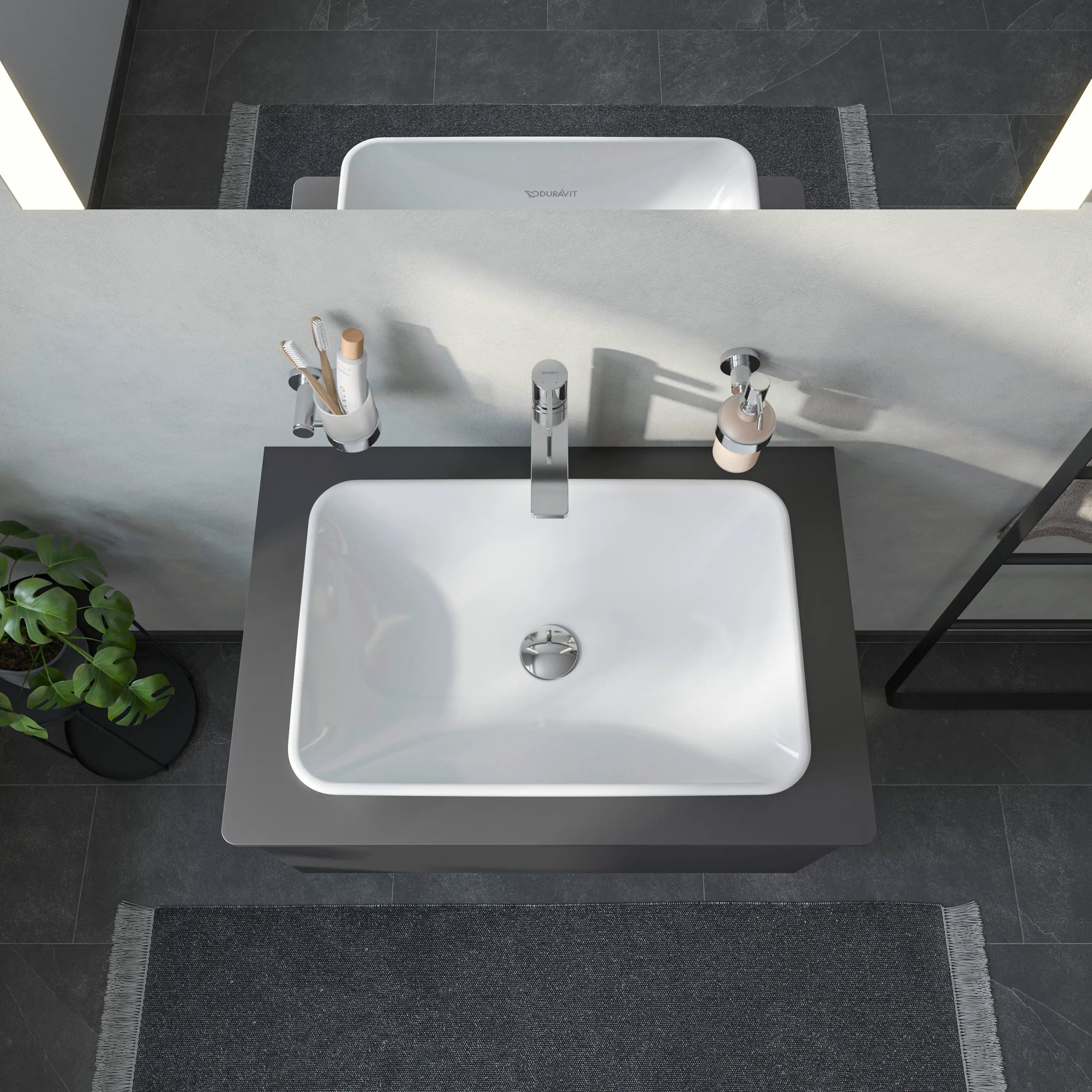 Duravit D-Neo 23 5/8'' Rectangular Vessel Sink in White