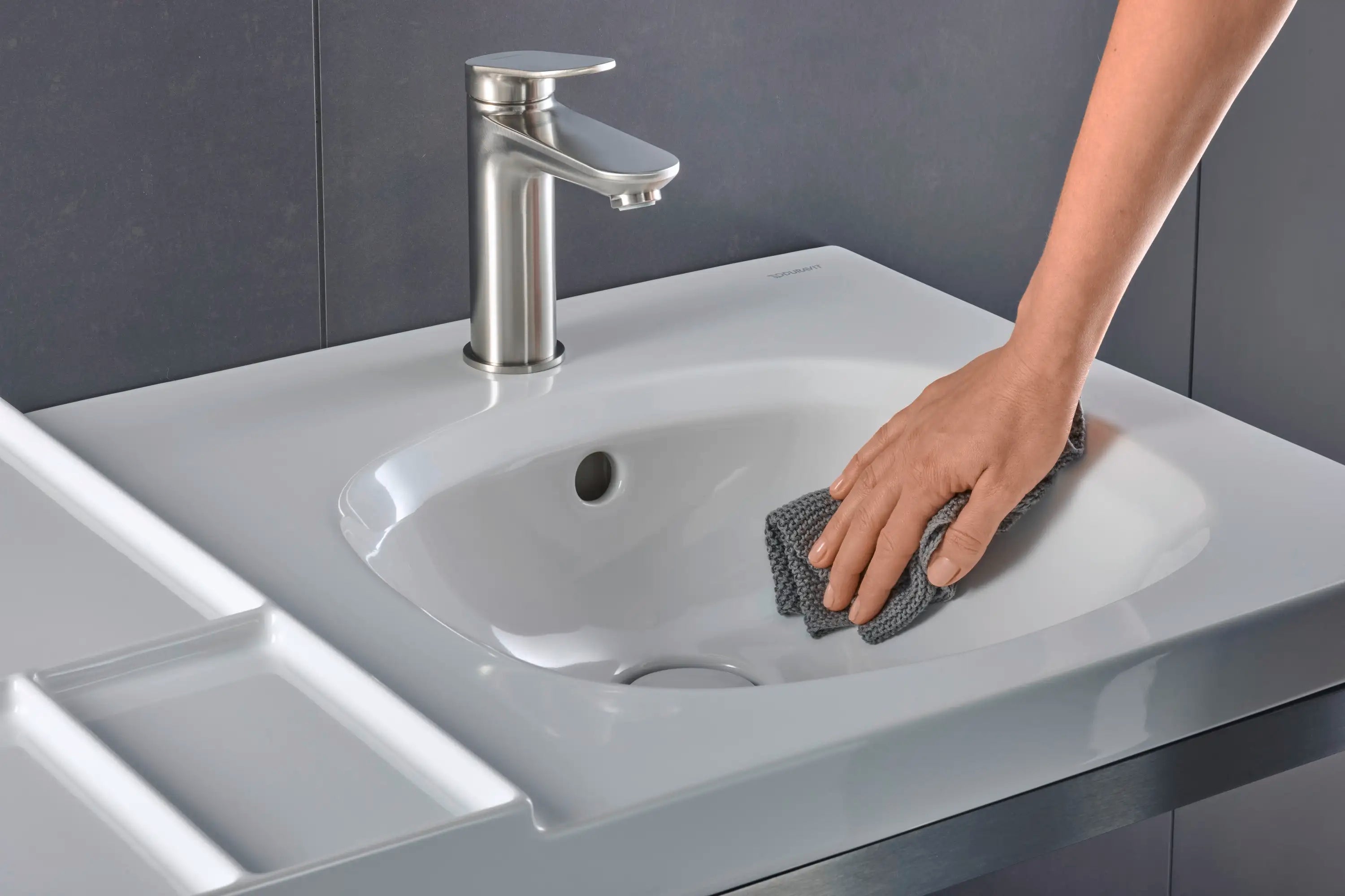 Duravit Aurena 31 3/4'' Rectangular Wall Mounted Sink with Single Faucet Hole and with Overflow