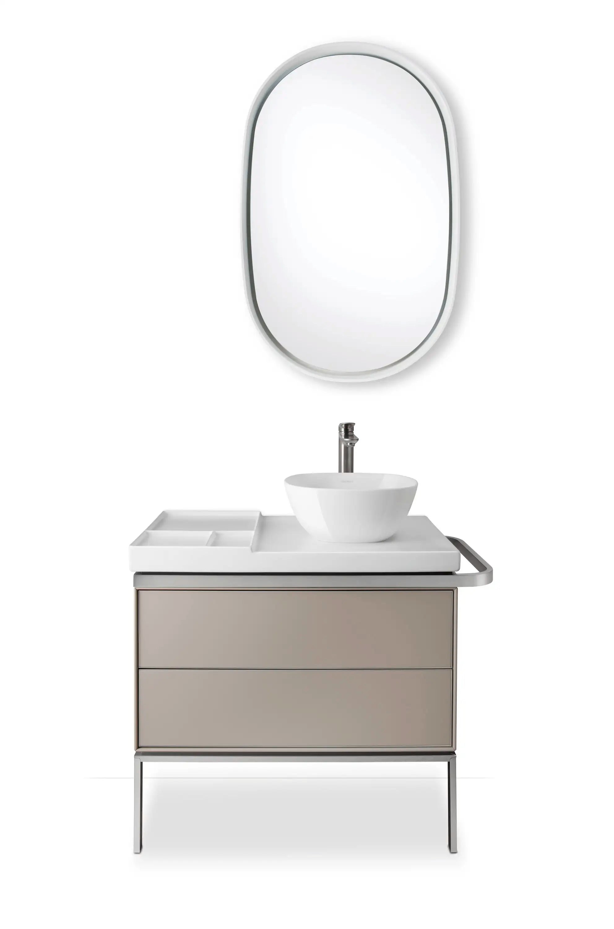 Duravit Aurena Sensor Control LED Mirror in Matte White