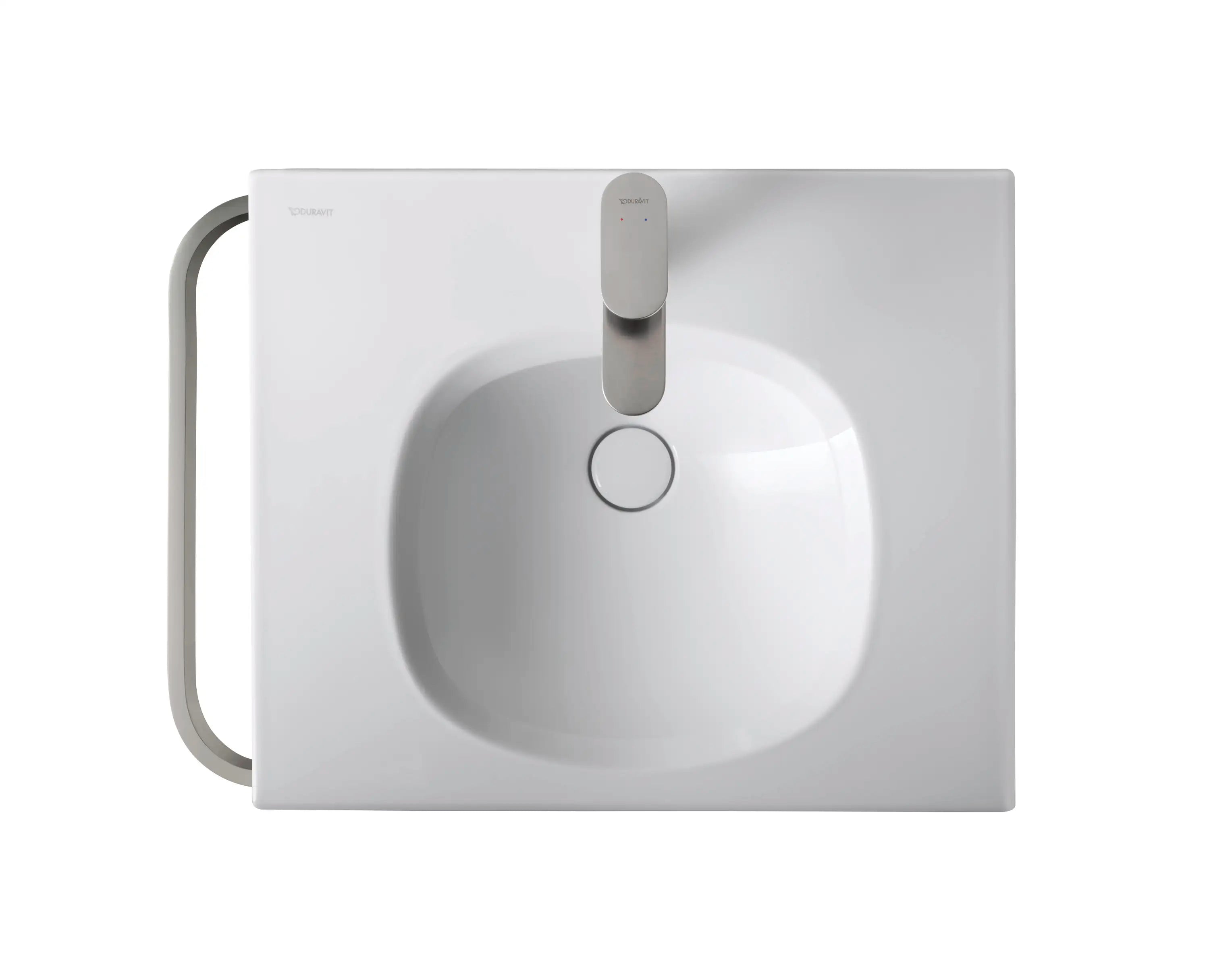 Duravit Aurena 23 5/8'' Rectangular Wall Mounted Sink with Single Faucet Hole and with Overflow
