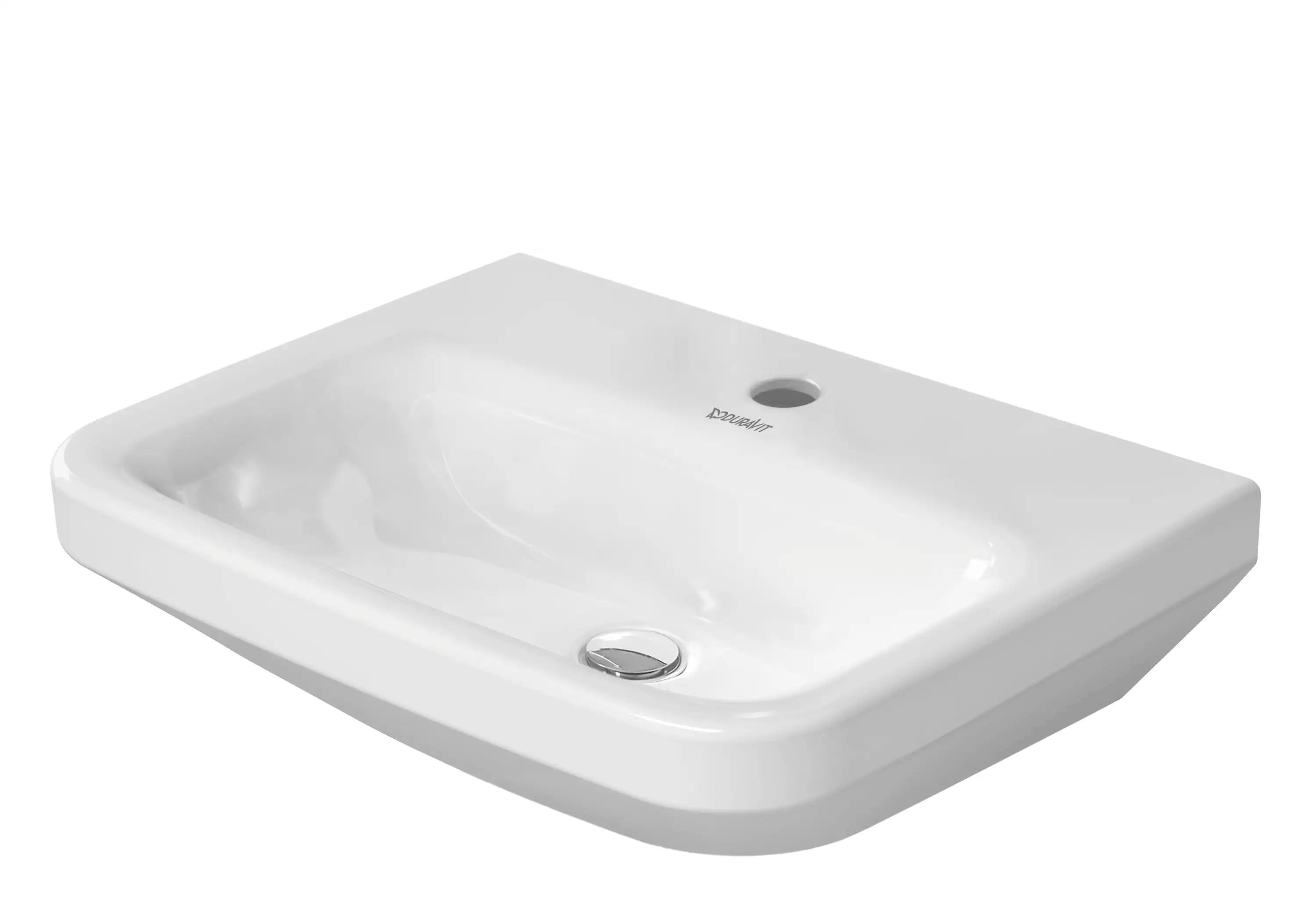 Duravit DuraStyle 17 3/4'' Rectangular Wall Mounted Sink in White with Single Faucet Hole and