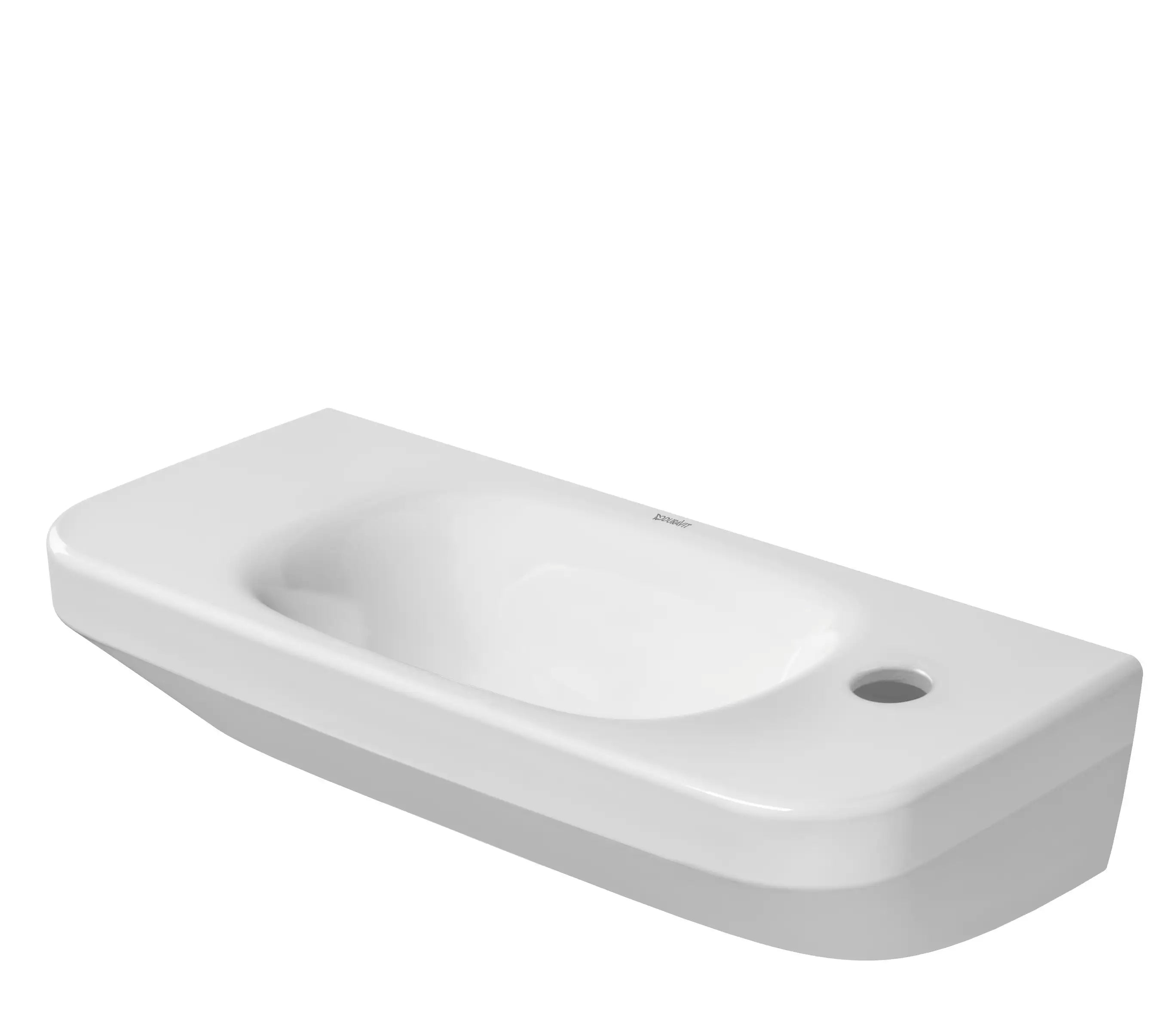 Duravit DuraStyle 19 5/8'' Rectangular Wall Mounted Sink in White with Single Faucet Hole and