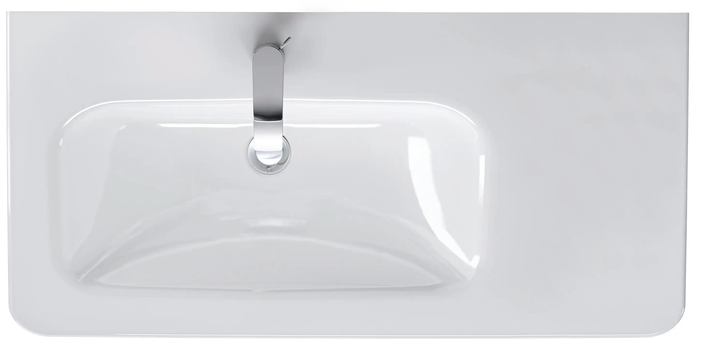 Duravit DuraStyle 30 1/2'' Rectangular Wall Mounted Sink in White with Single Faucet Hole and with Overflow