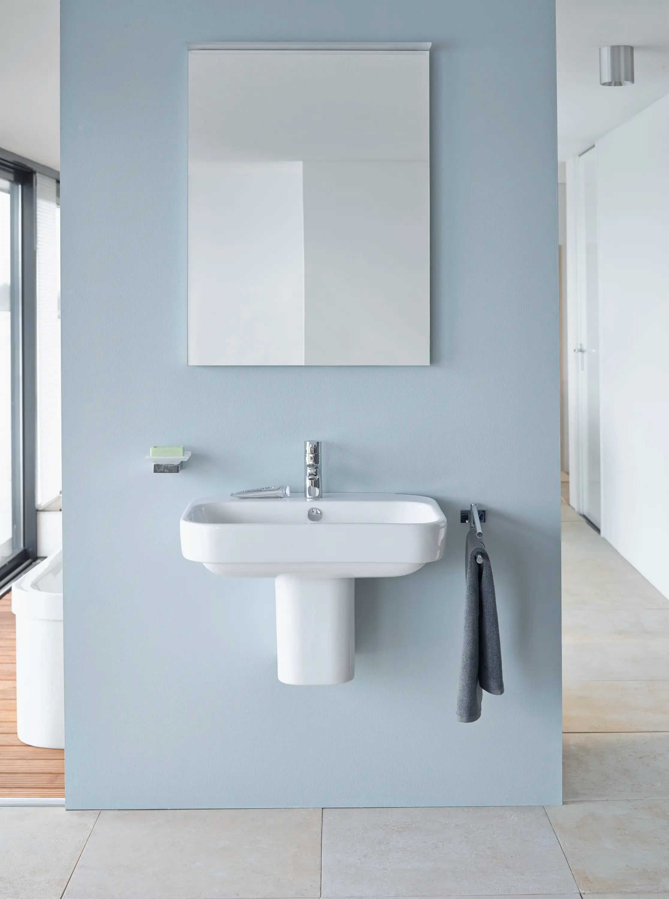 Duravit Karree 17 3/4'' Double Towel Bar in Chrome