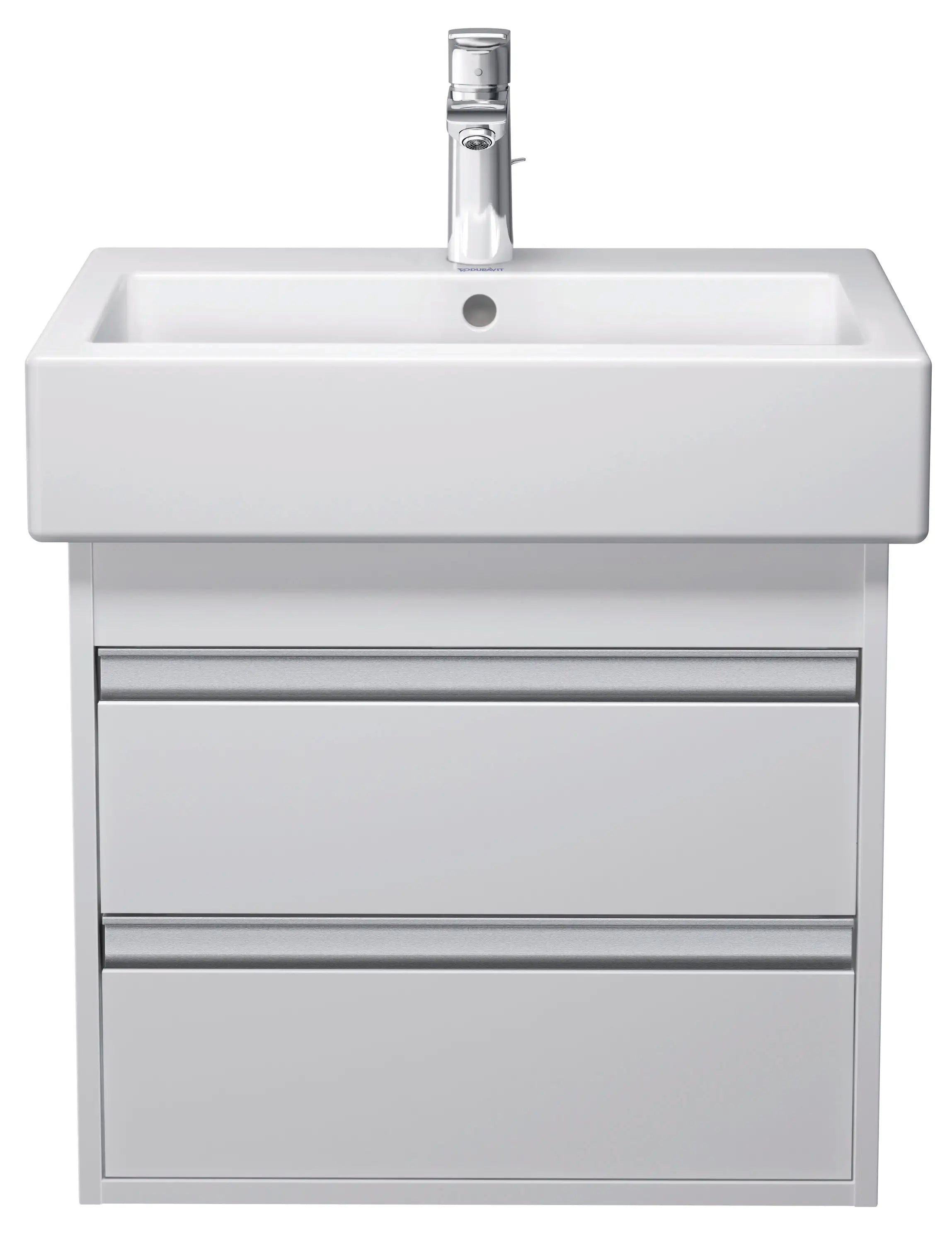 Duravit Vero 23 5/8'' Rectangular Wall Mounted Sink in White with Single Faucet Hole and with Overflow