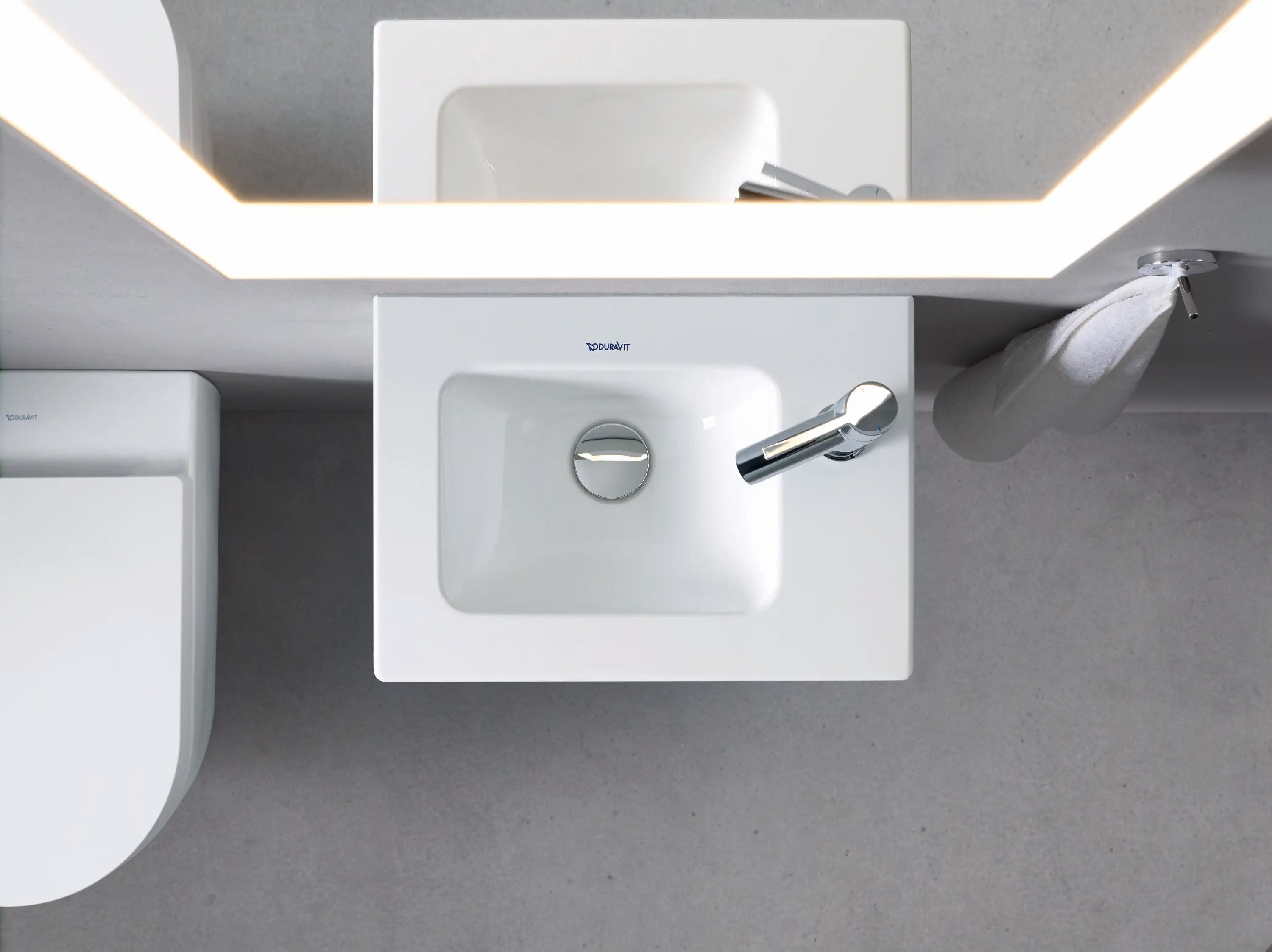 Duravit ME by Starck 16 7/8'' Rectangular Wall Mounted Sink with Single Faucet Hole and with Overflow