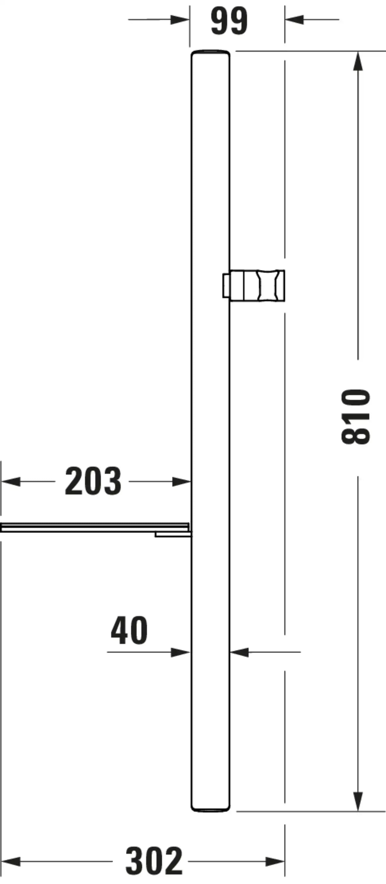 DuraShower 31 7/8'' Slide Bar