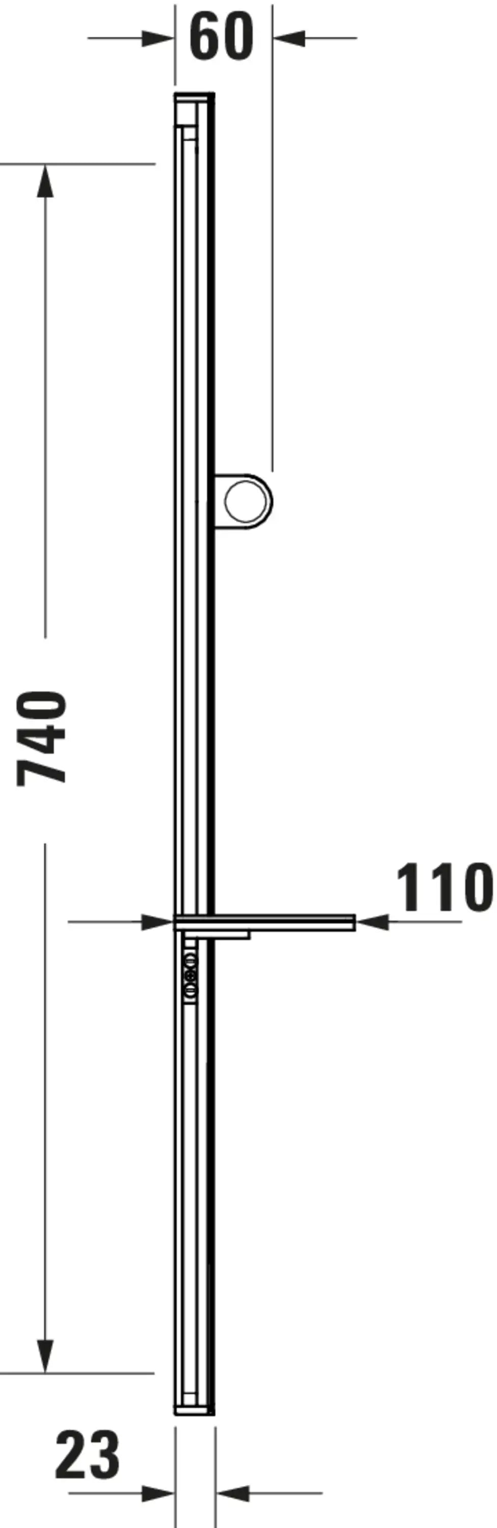 DuraShower 31 7/8'' Slide Bar