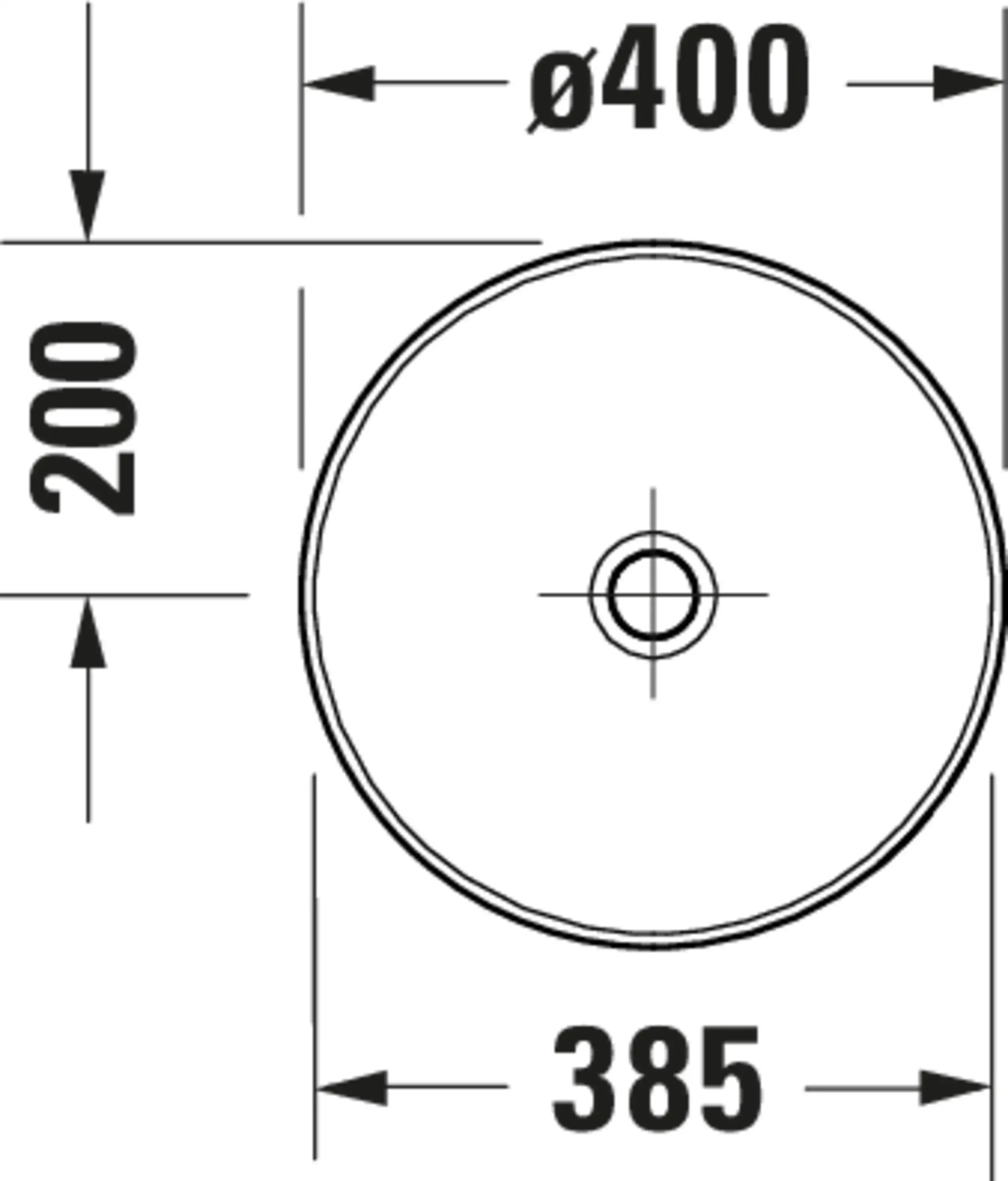 Duravit Sivida 15 3/4'' Round Vessel Sink