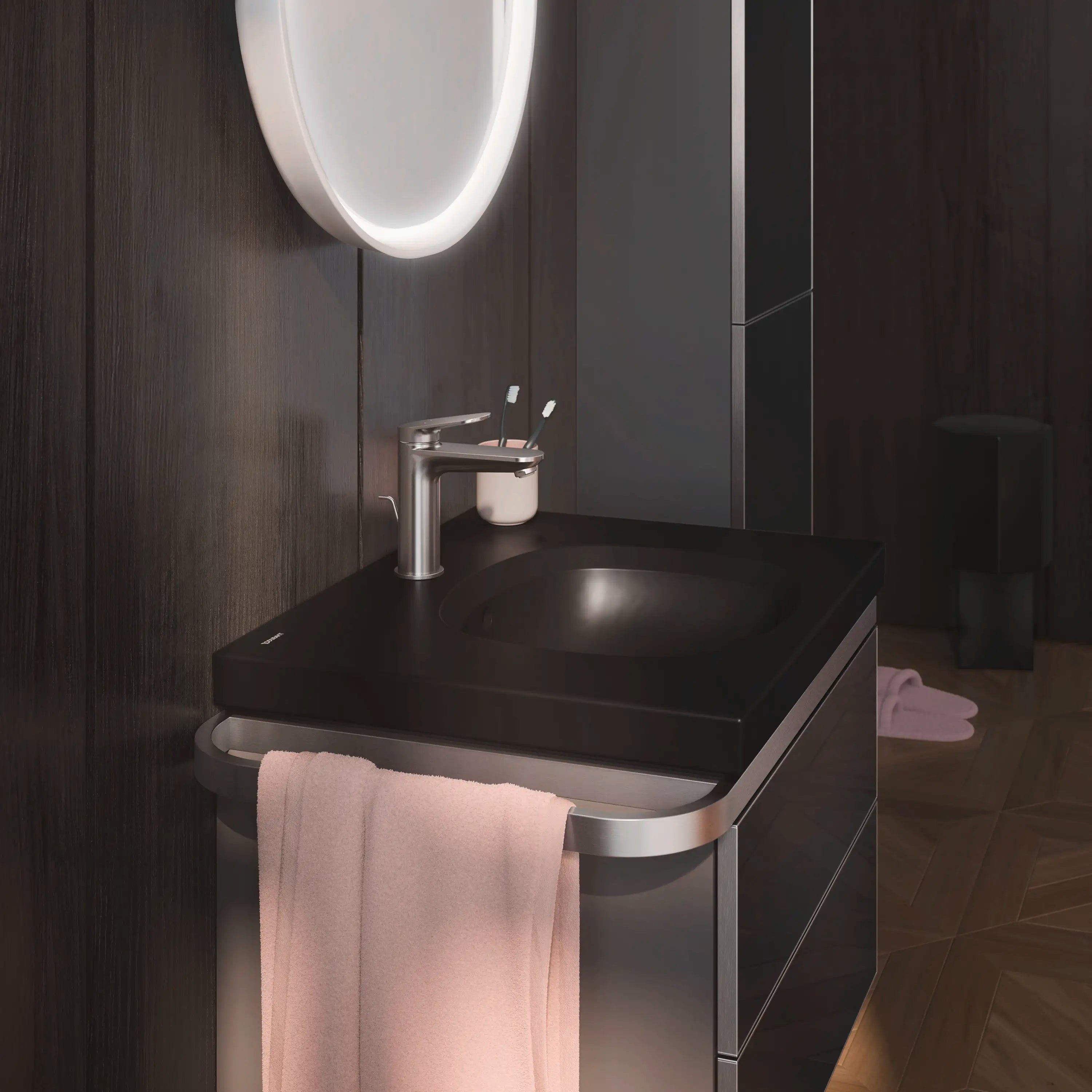 Duravit Aurena 23 5/8'' Rectangular Wall Mounted Sink with Single Faucet Hole and with Overflow