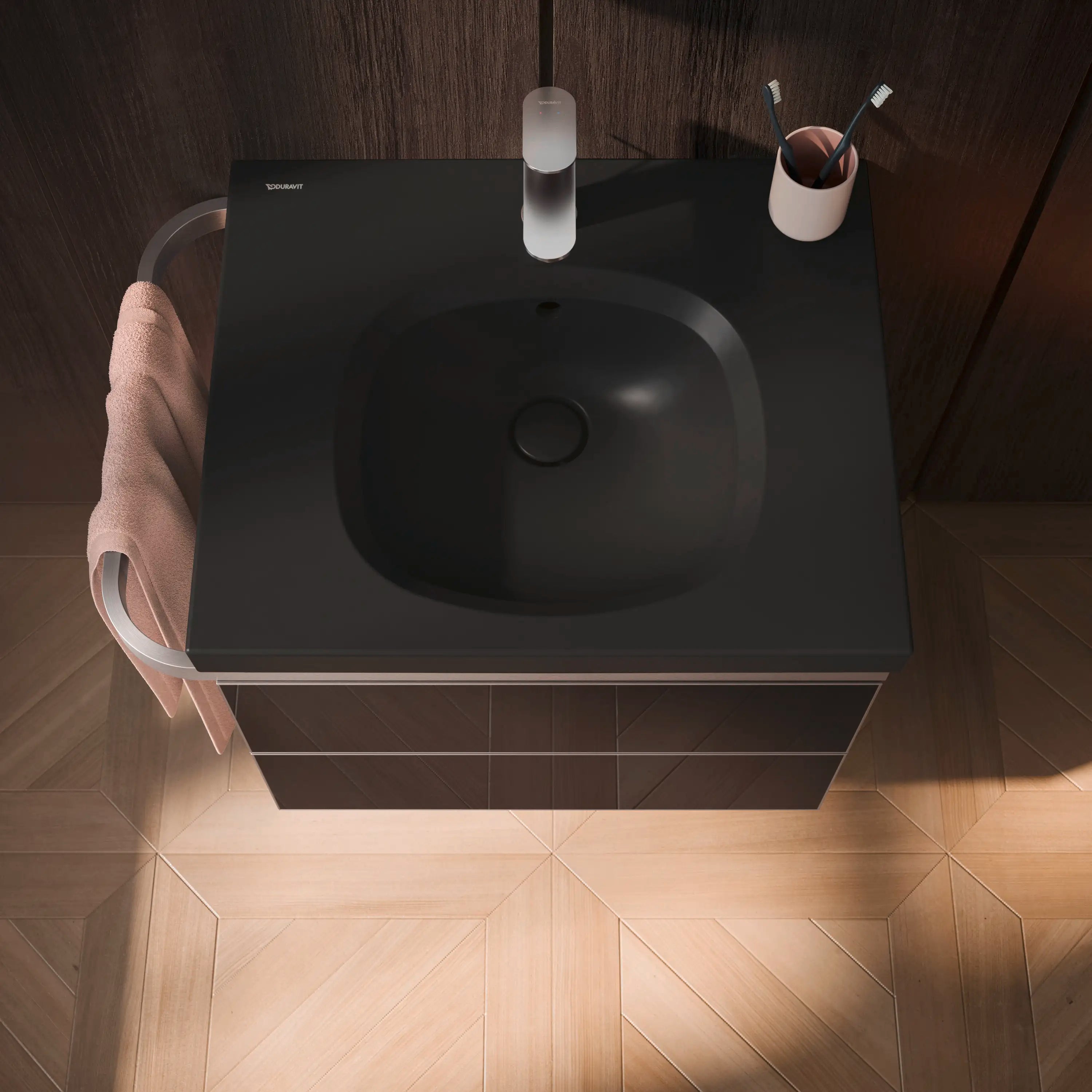 Duravit Aurena 23 5/8'' Rectangular Wall Mounted Sink with Single Faucet Hole and with Overflow