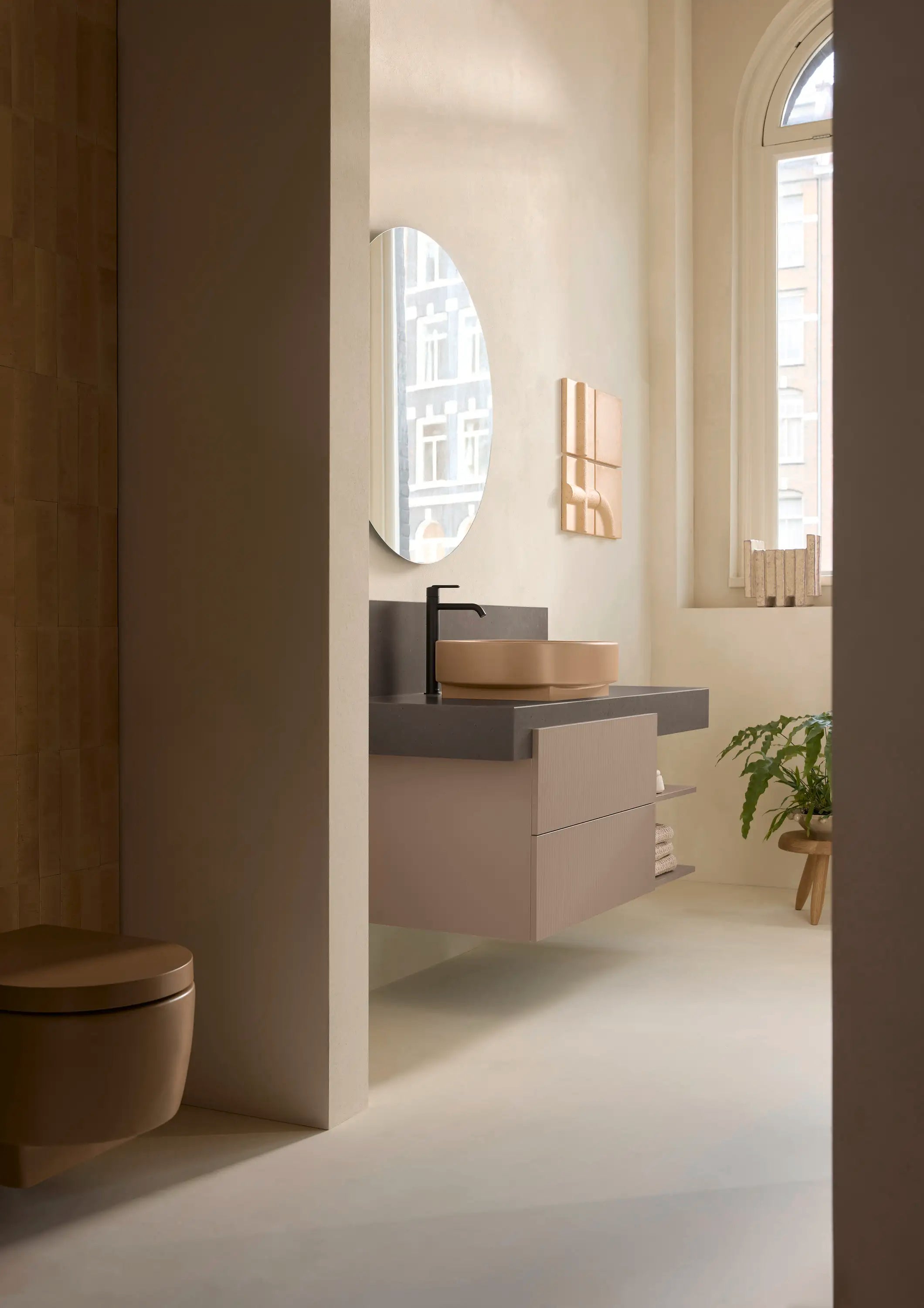 Balcoon 47 1/4'' Wall Mount Two Drawer Single Vanity Cabinet, Sink Sold Separately