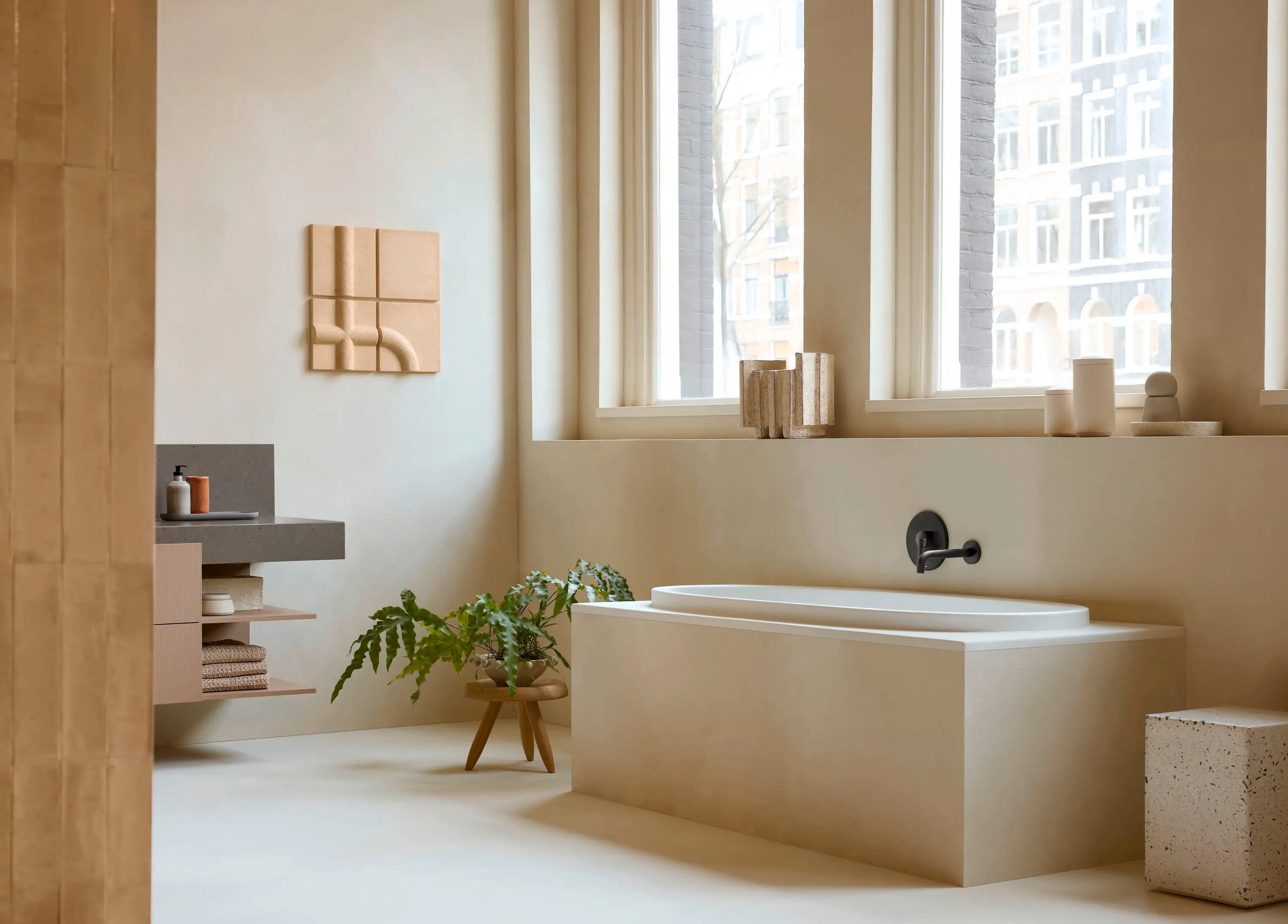 Balcoon 66 7/8'' x 18 7/8'' Rectangular Drop In Bathtub Acrylic with Reversible Drain, Drain Sold Separately
