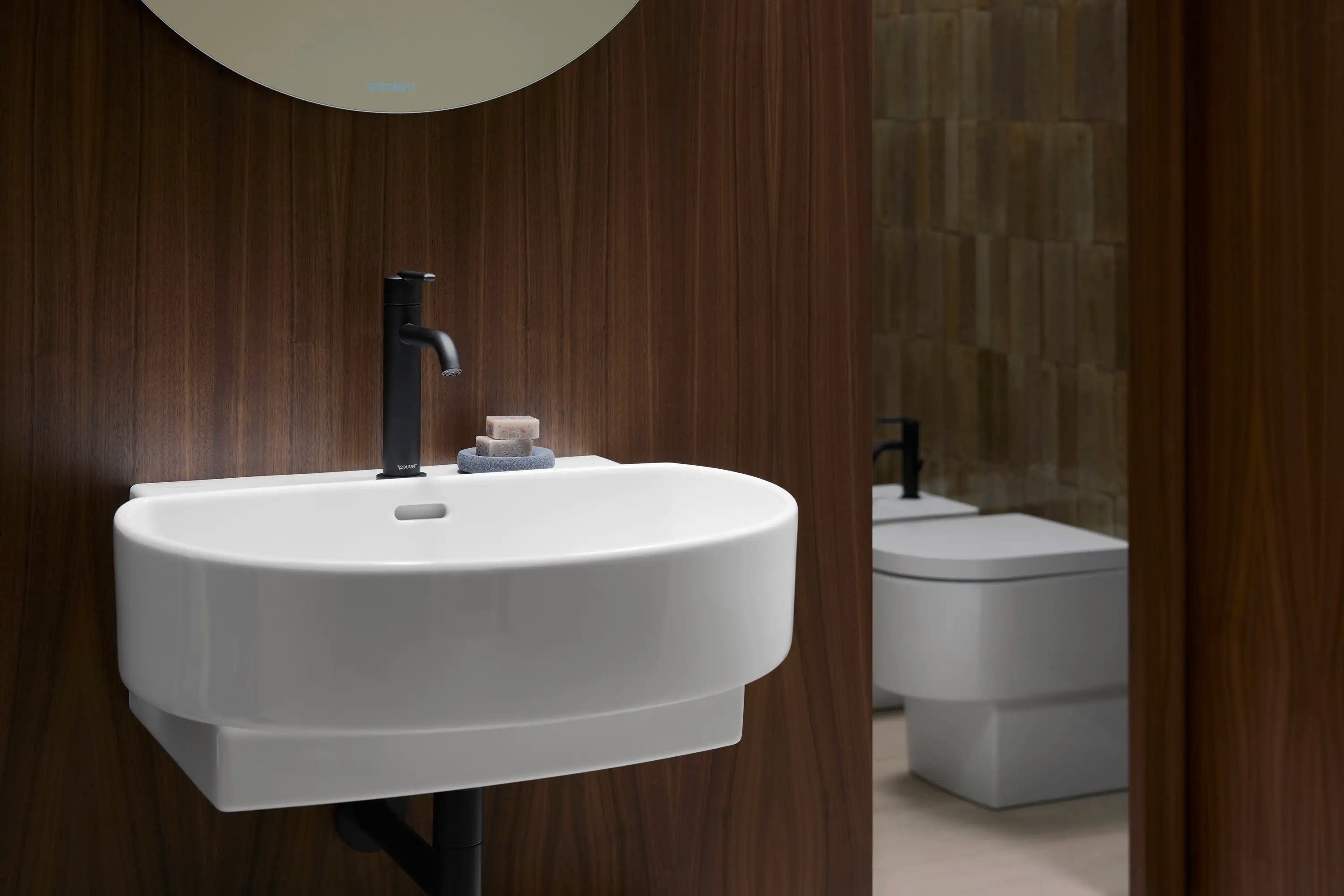 Balcoon 21 5/8'' Semi circular Wall Mounted Sink with Single Faucet Hole and with Overflow