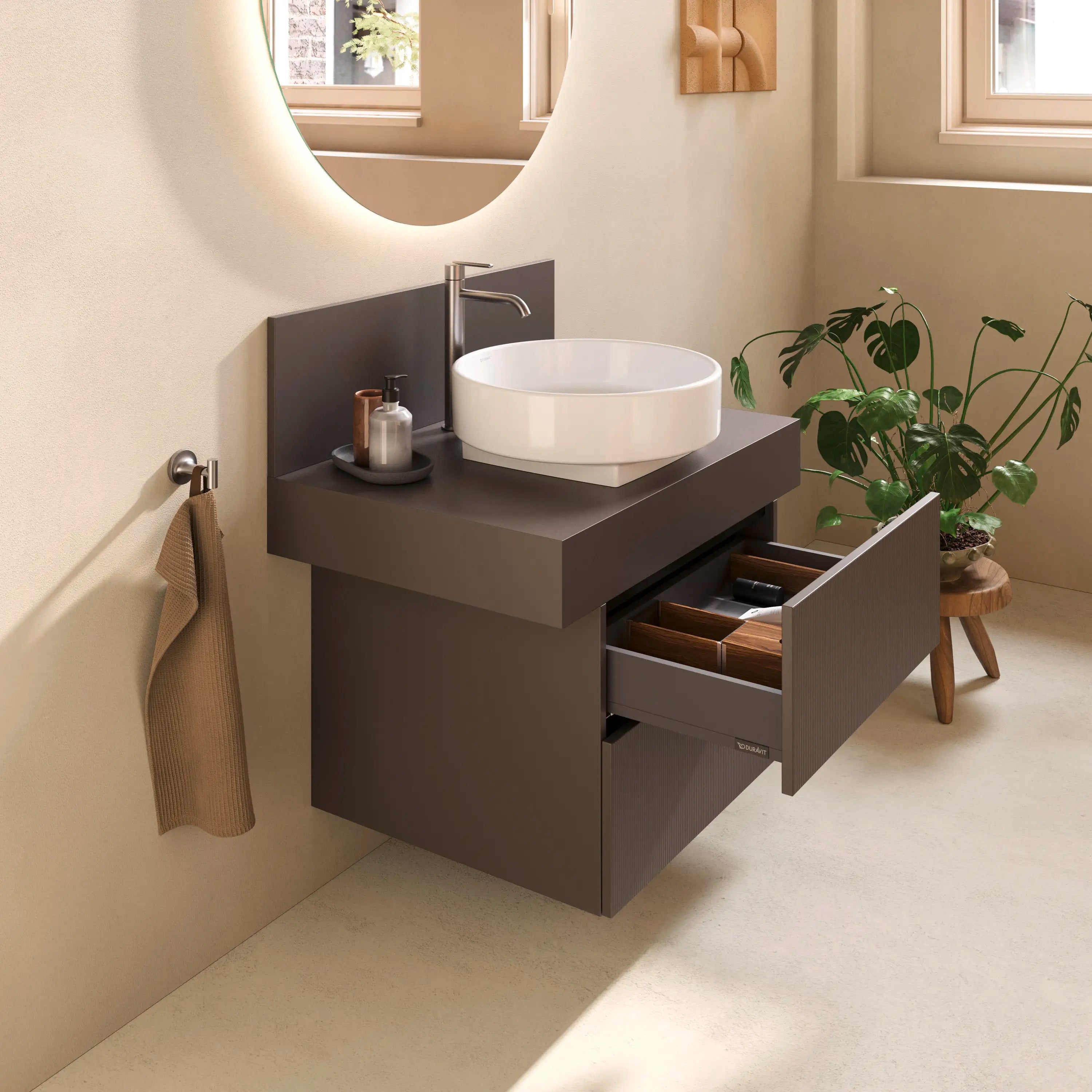 Balcoon 31 1/2'' Wall Mount Engineered Wood, with One Sink Cutout