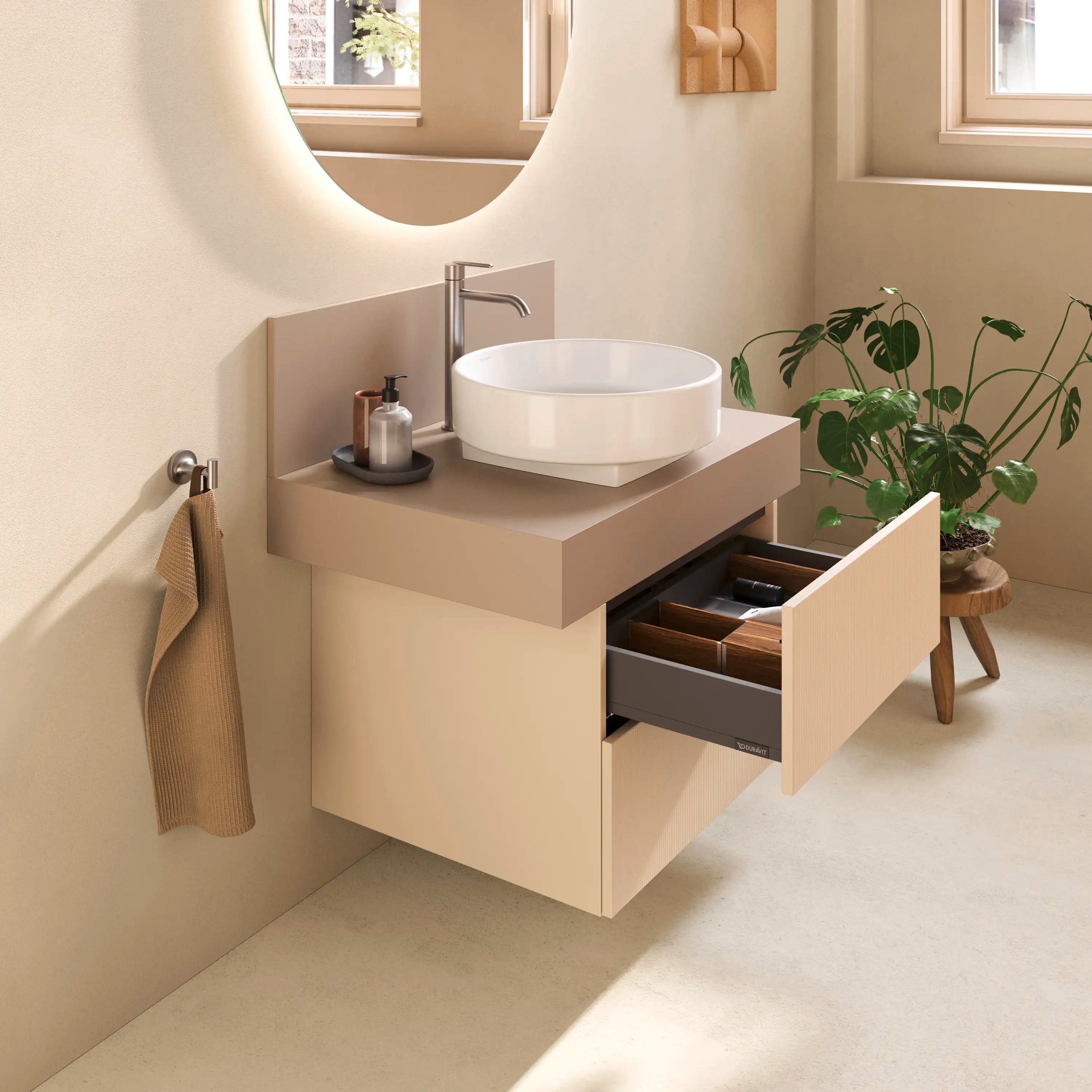 Balcoon 23 5/8'' Wall Mount Two Drawer Single Vanity Cabinet, Sink Sold Separately