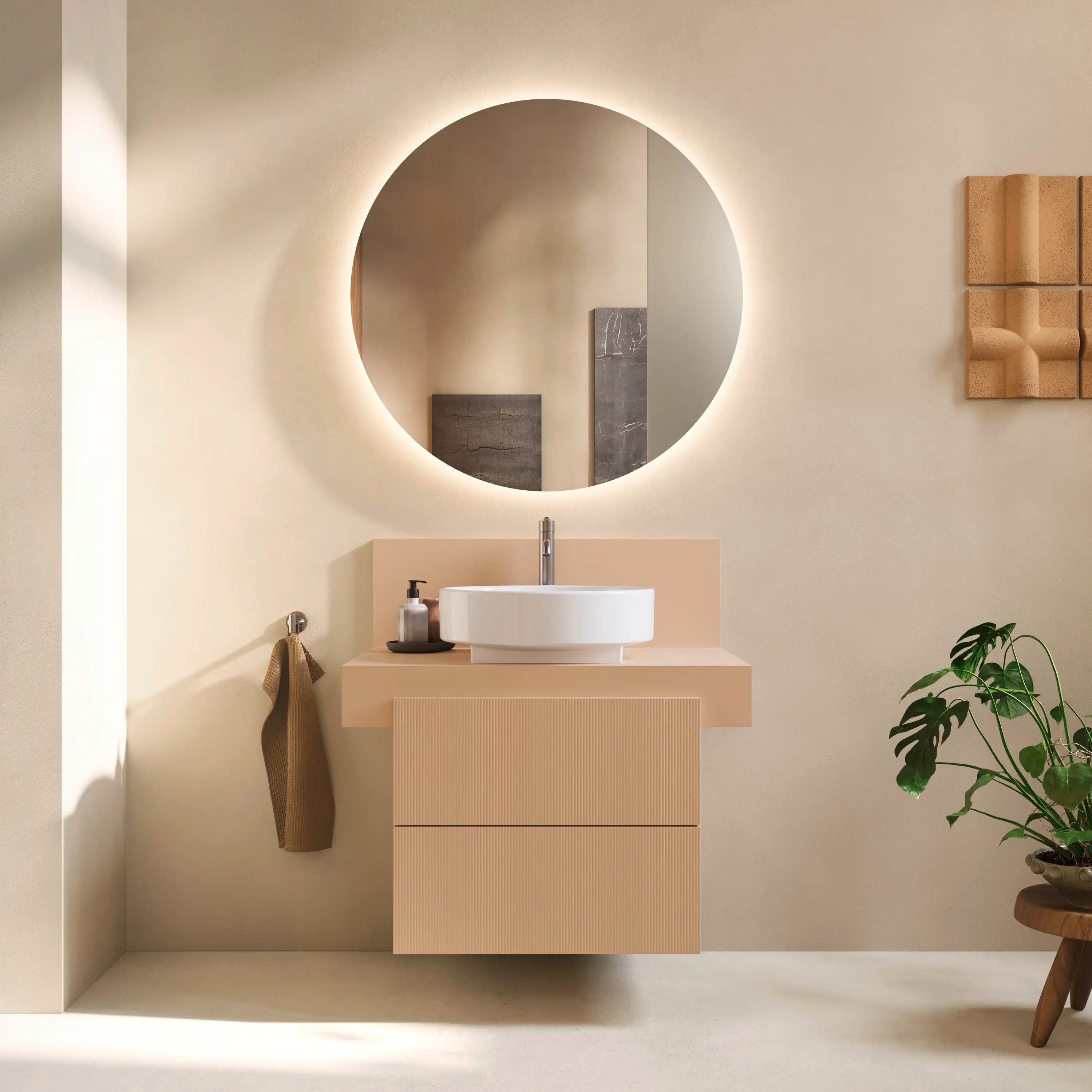 Balcoon 31 1/2'' Wall Mount Engineered Wood, with One Sink Cutout