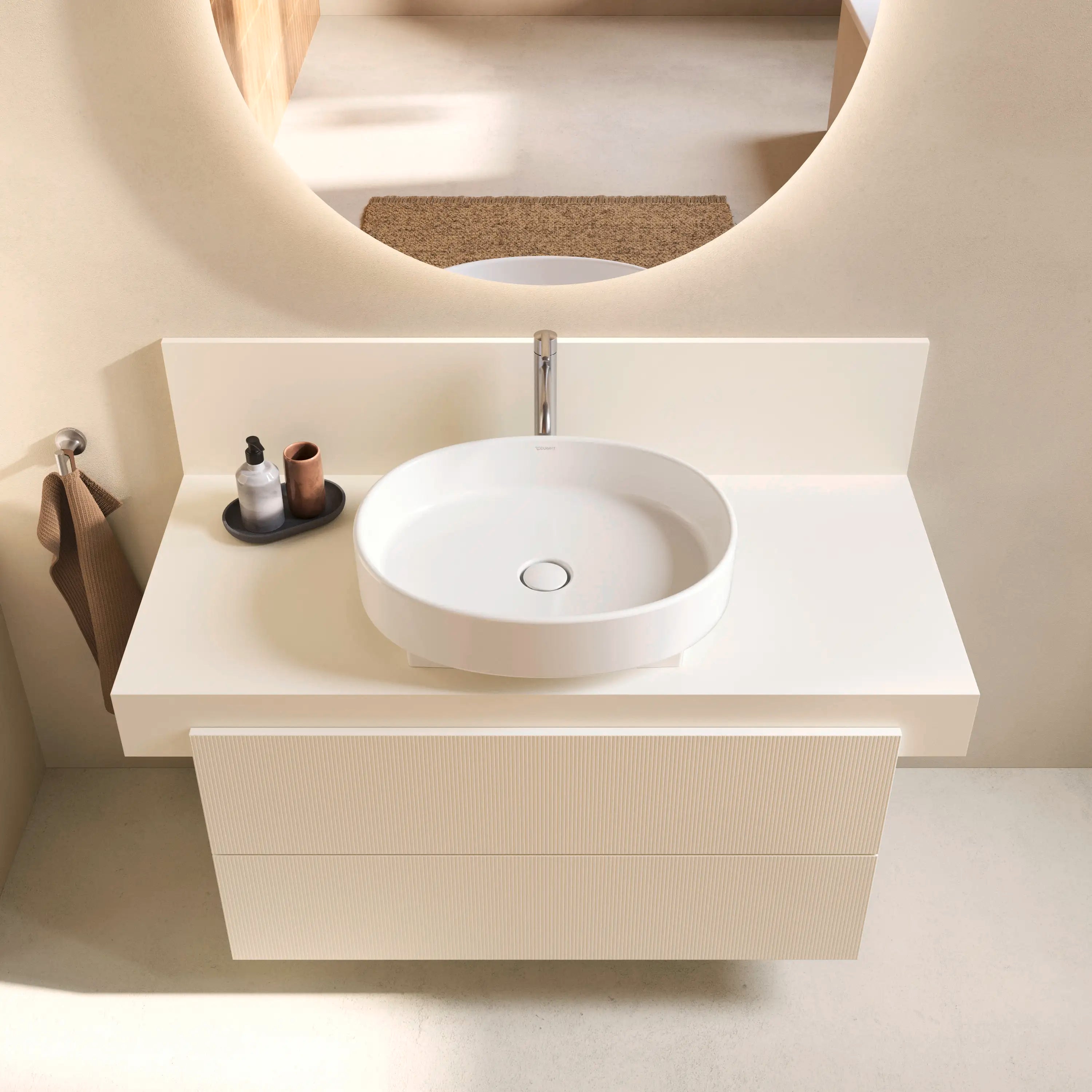 Balcoon 39 3/8'' Wall Mount Two Drawer Single Vanity Cabinet, Sink Sold Separately