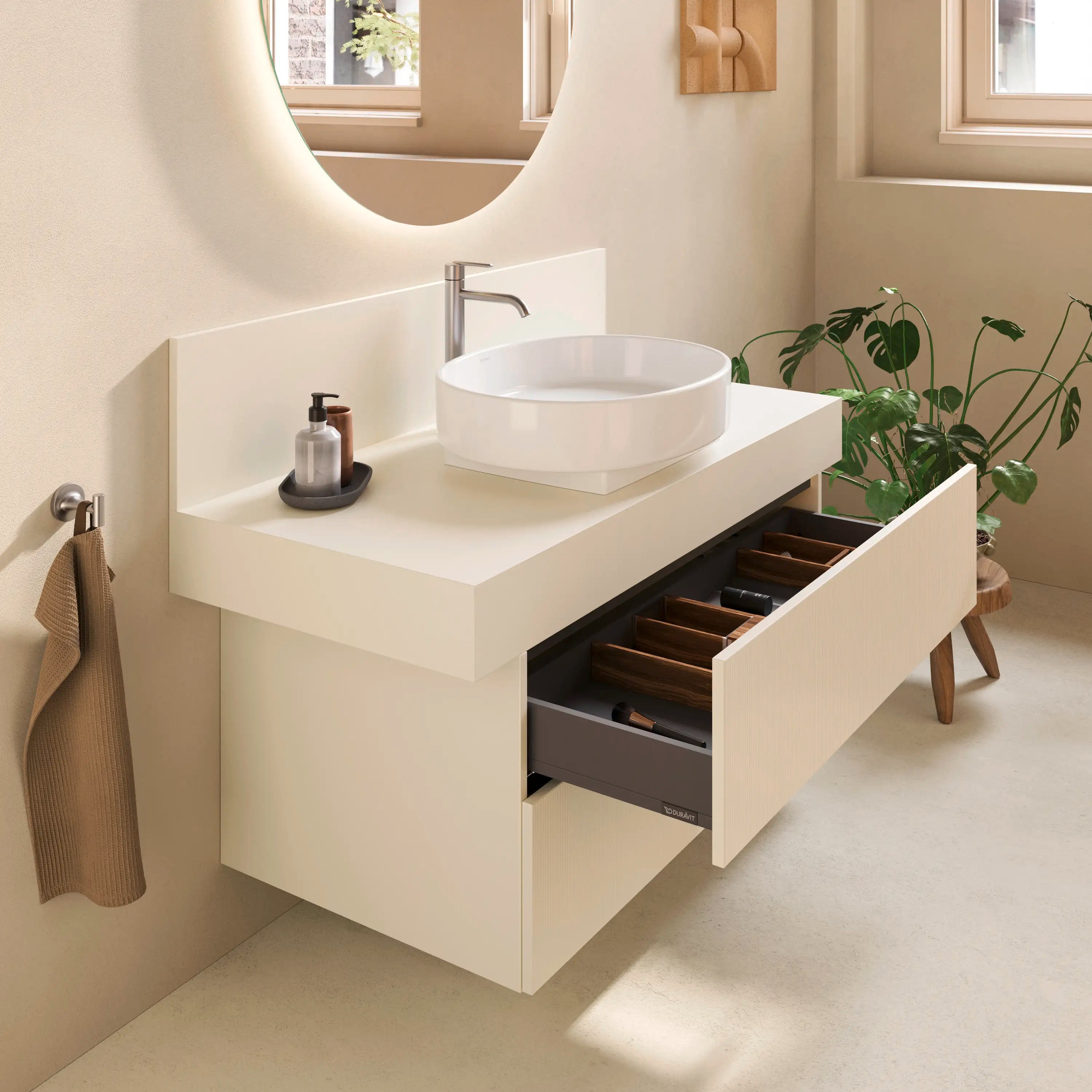 Balcoon 31 1/2'' Wall Mount Two Drawer Single Vanity Cabinet, Sink Sold Separately
