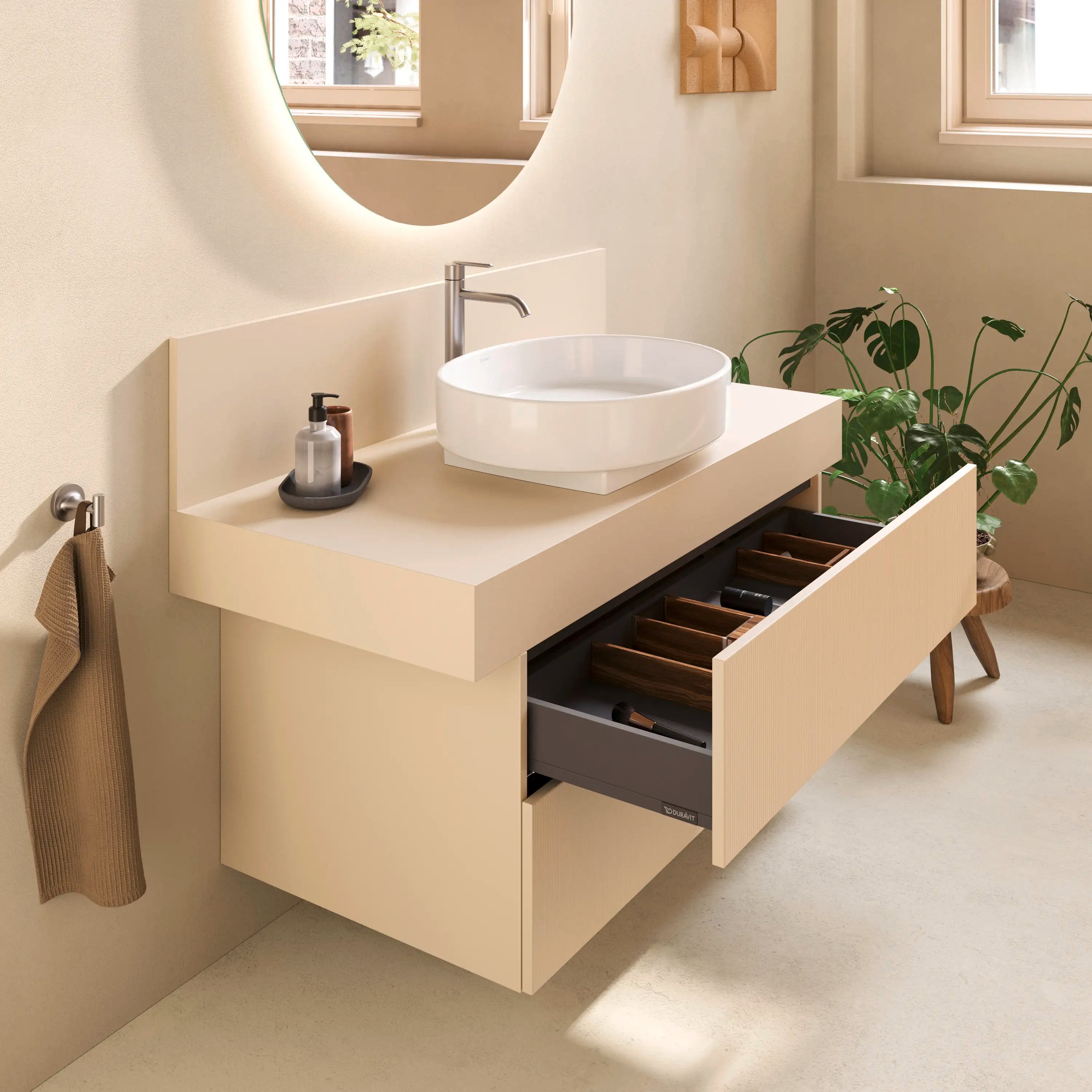 Balcoon 47 1/4'' Wall Mount Engineered Wood , with One Sink Cutout