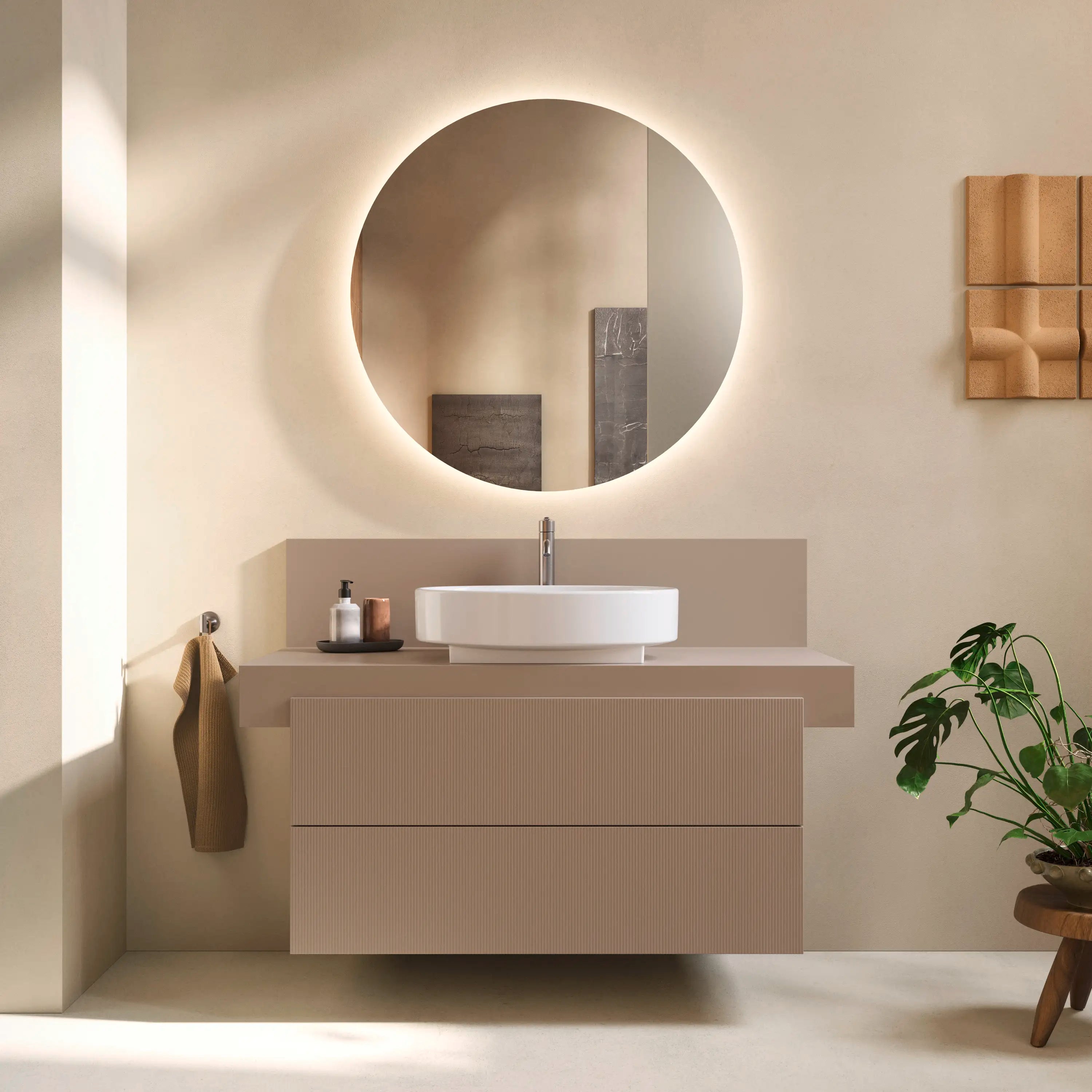 Balcoon 47 1/4'' Wall Mount Engineered Wood , with One Sink Cutout