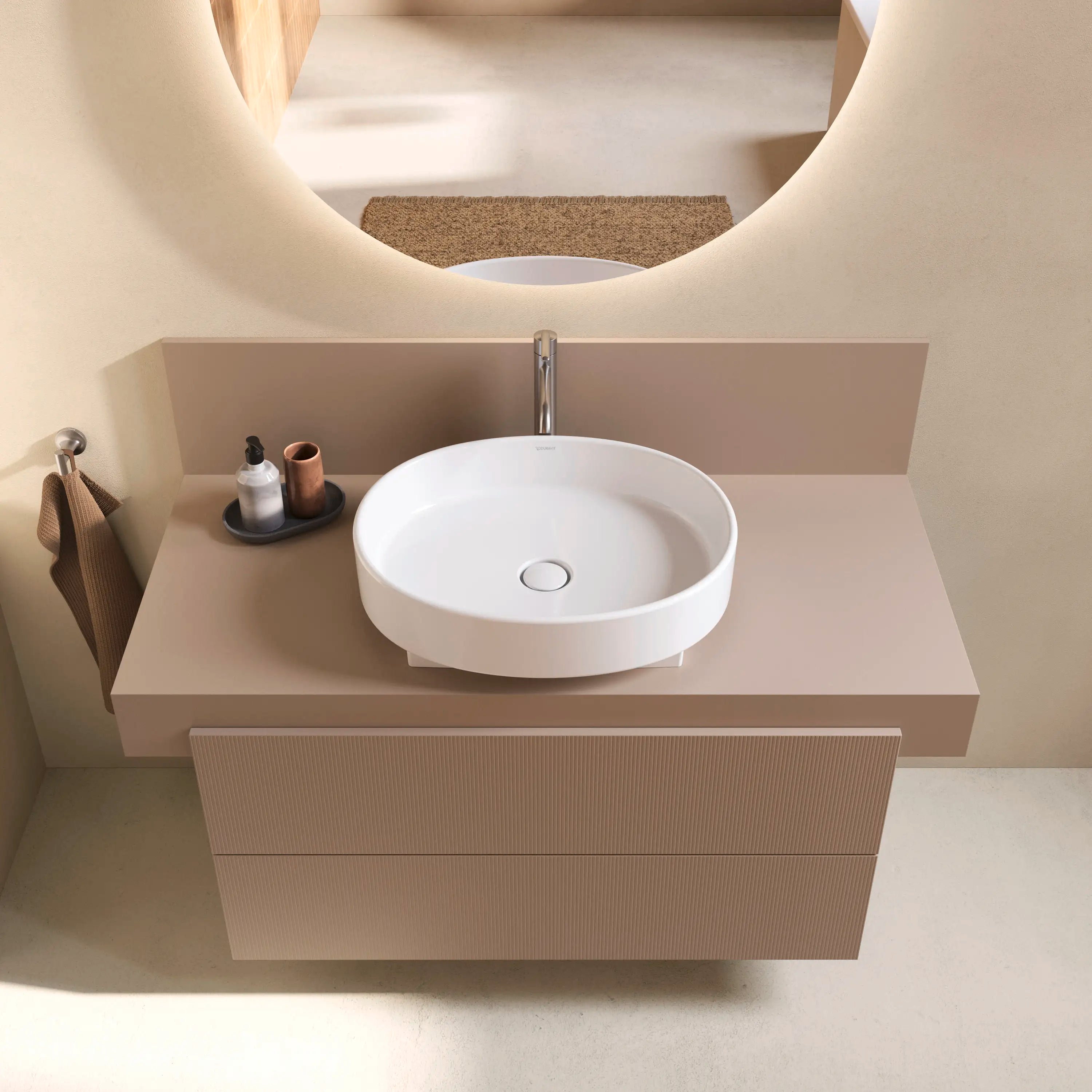 Balcoon 39 3/8'' Wall Mount Two Drawer Single Vanity Cabinet, Sink Sold Separately
