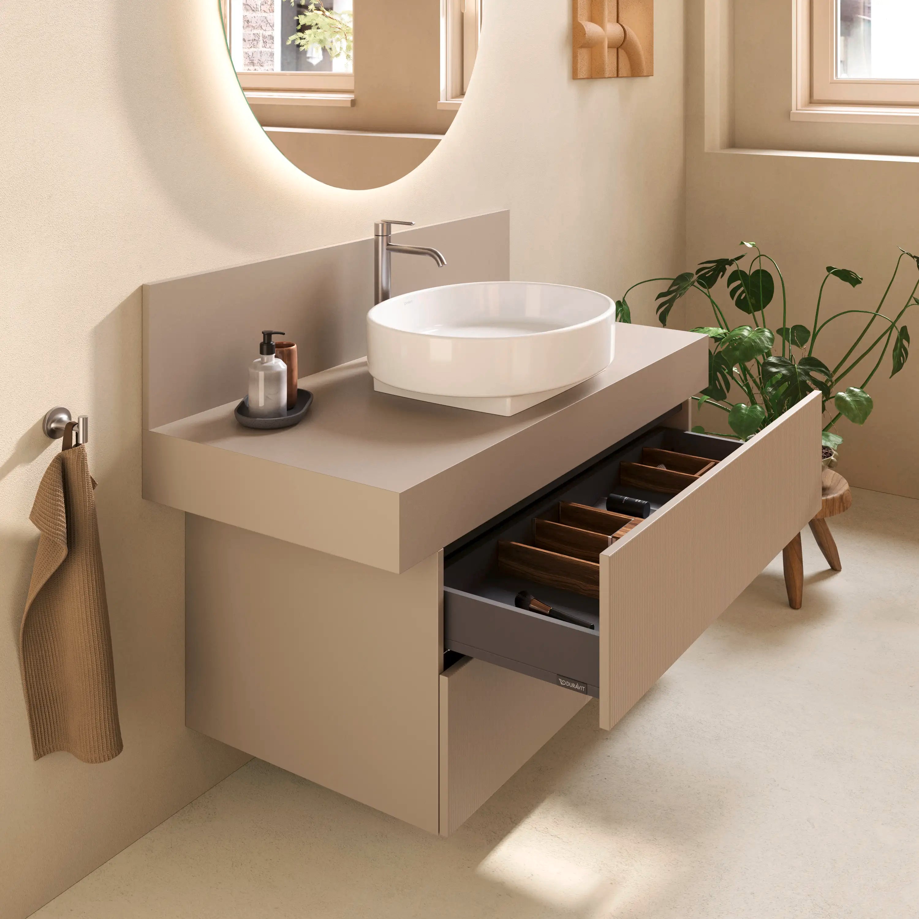 Balcoon 39 3/8'' Wall Mount Engineered Wood, with One Sink Cutout