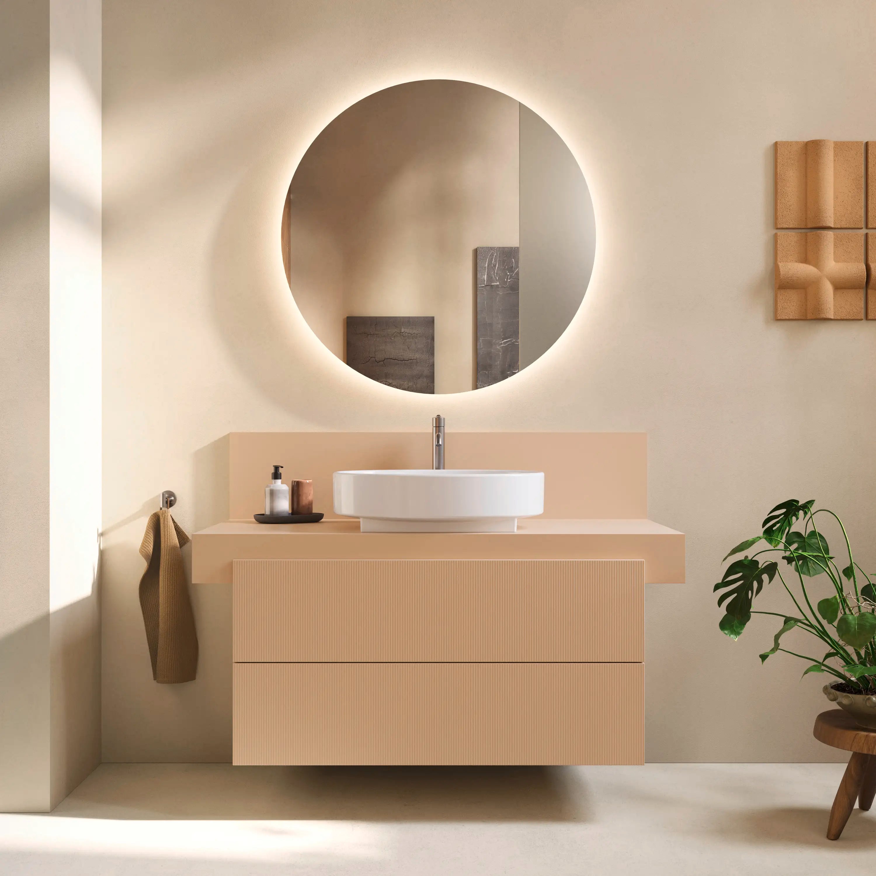Balcoon 47 1/4'' Wall Mount Engineered Wood , with One Sink Cutout