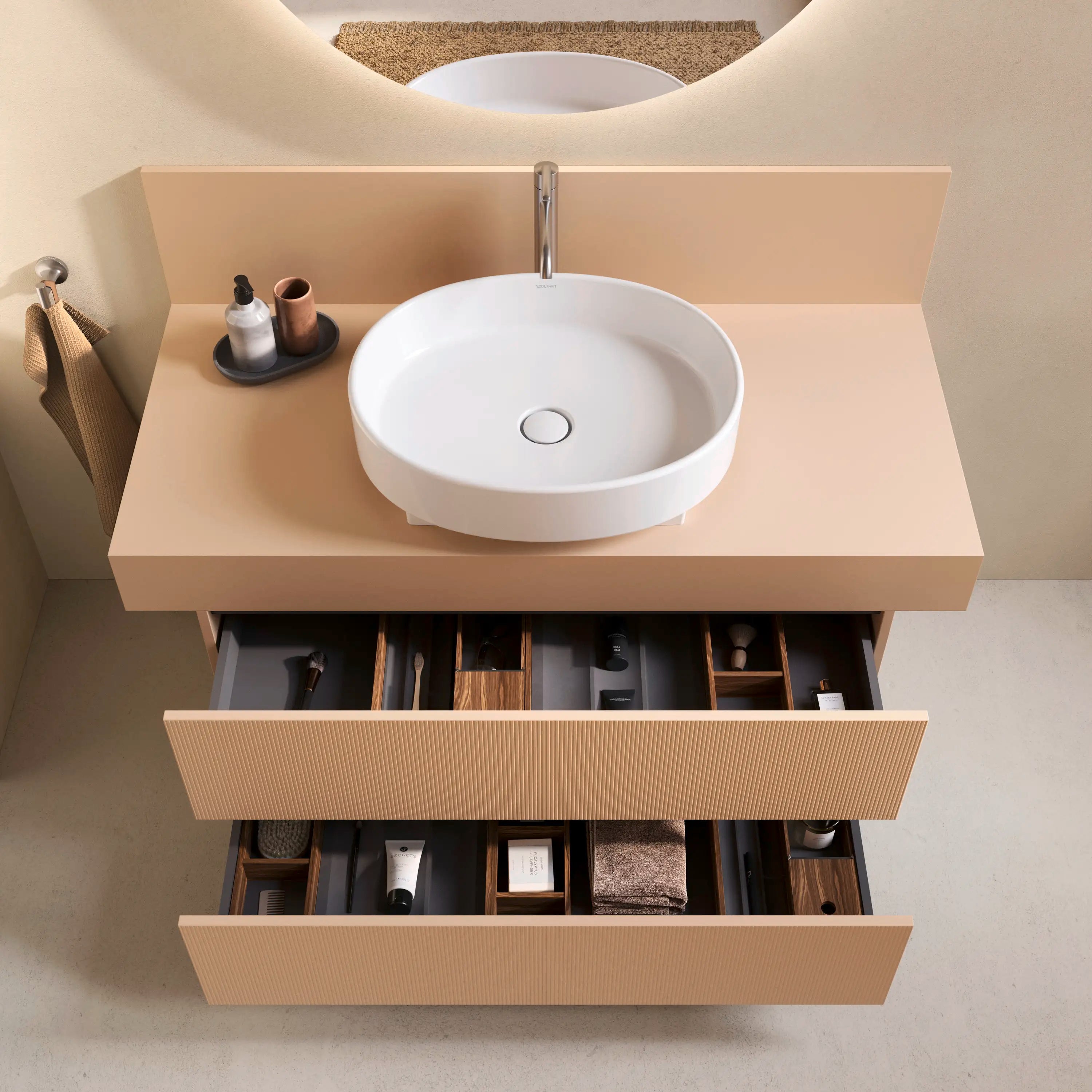 Balcoon 39 3/8'' Wall Mount Engineered Wood, with One Sink Cutout