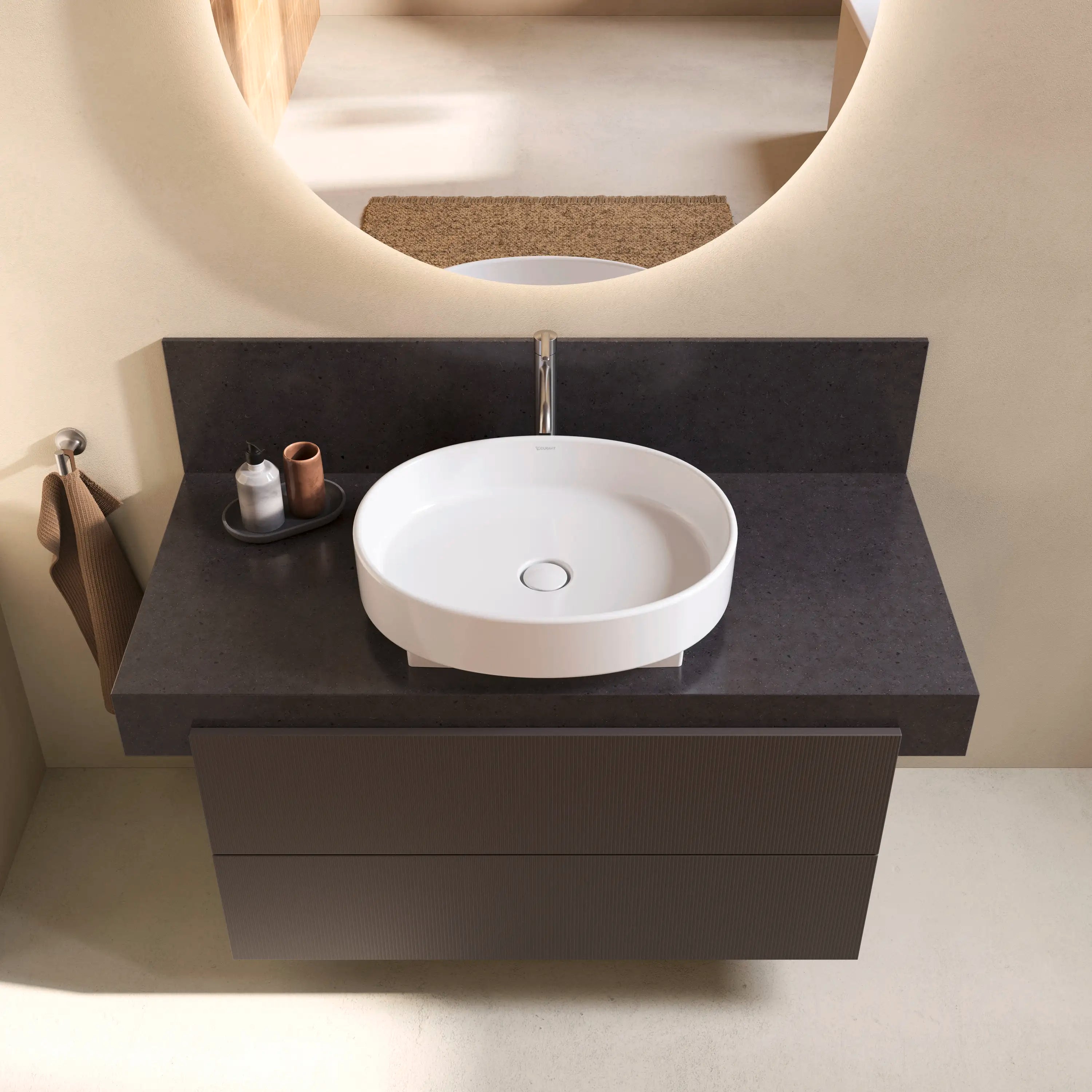 Balcoon 51 1/8'' Wall Mount Engineered Wood, with One Sink Cutout