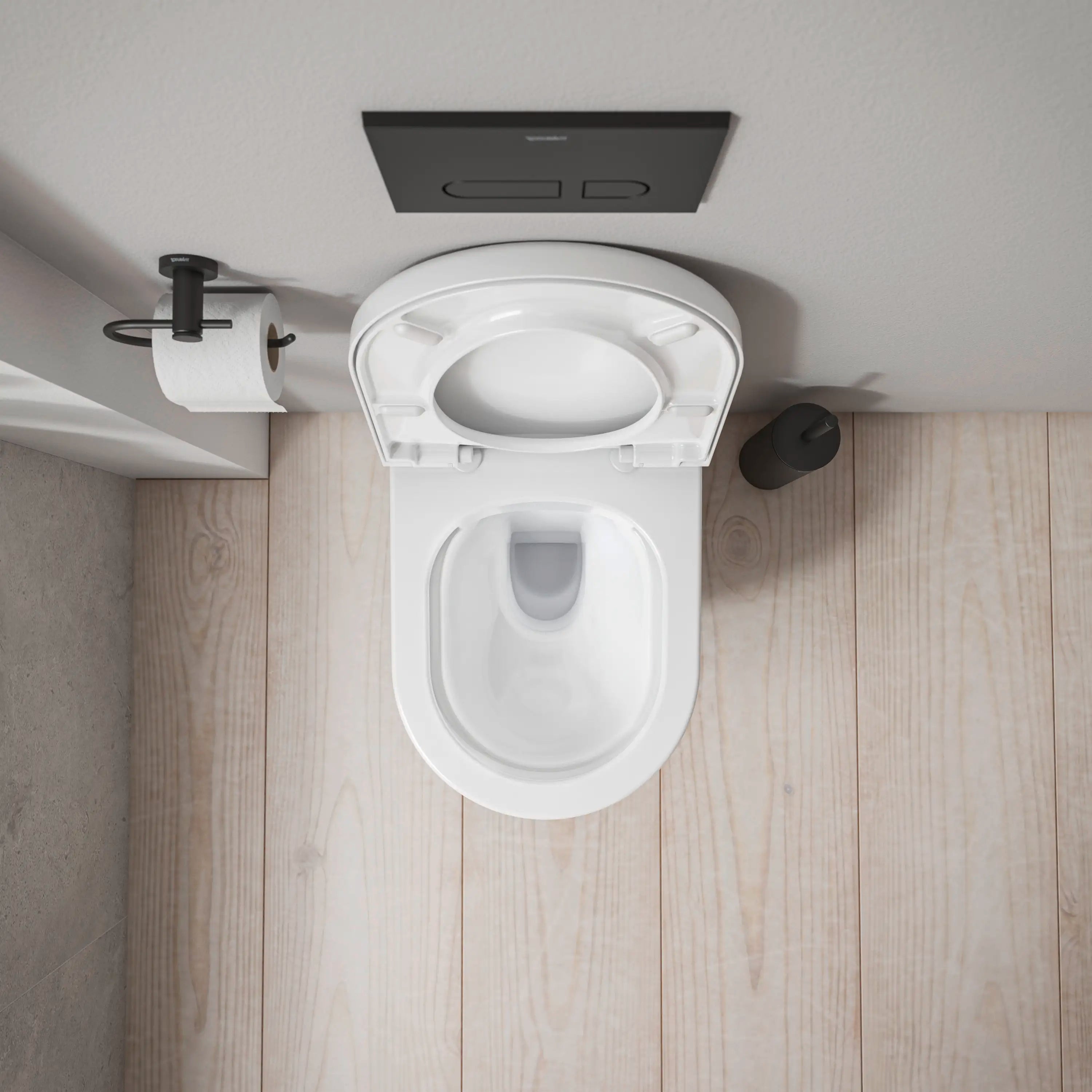 Duravit D-Code Round Slow Close Toilet Seat in White