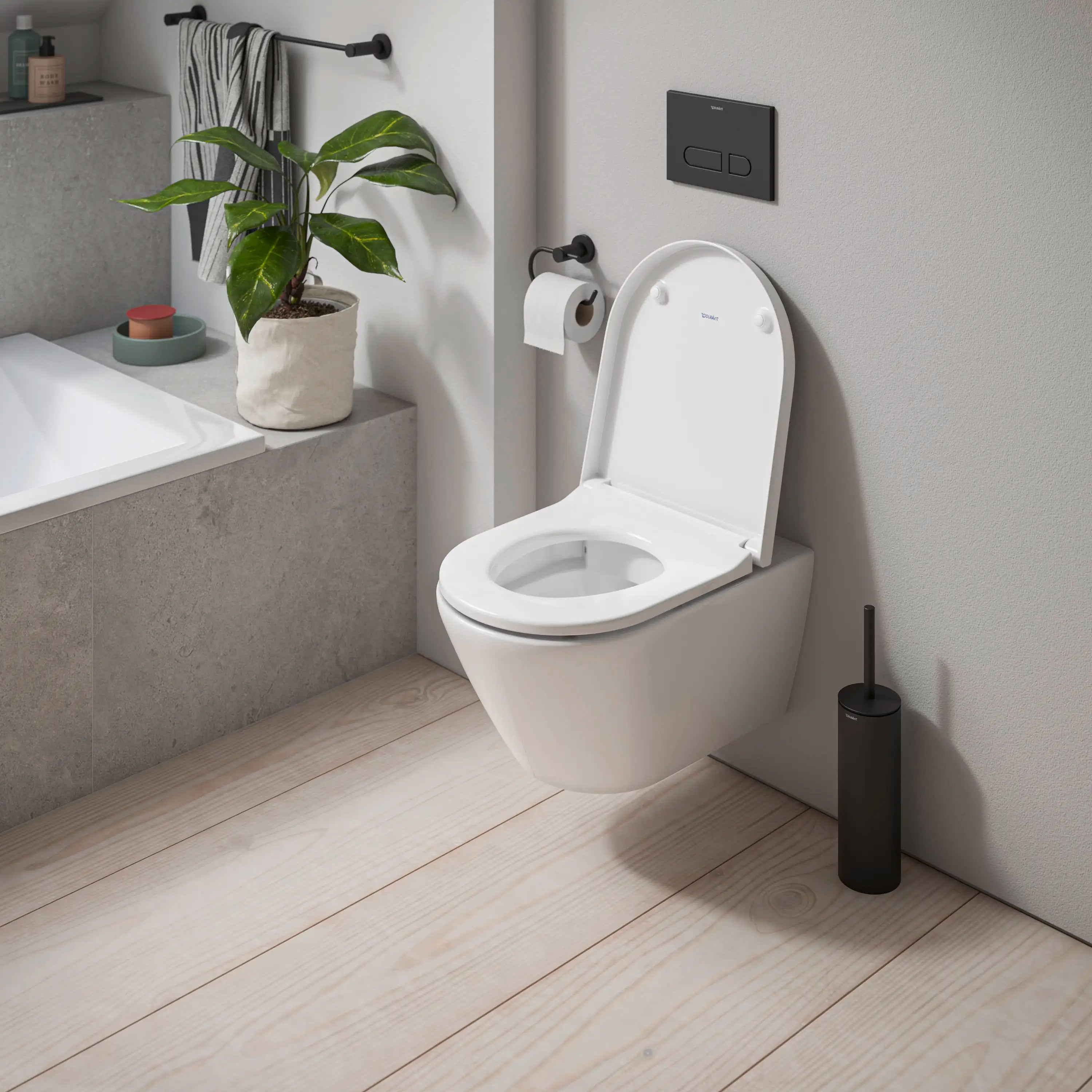 Duravit D-Code Round Slow Close Toilet Seat in White