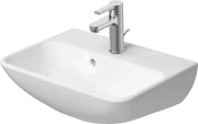 Duravit ME by Starck 17 3/4'' Rectangular Wall Mounted Sink in Satin Matte White with Single Faucet Hole and with Overflow