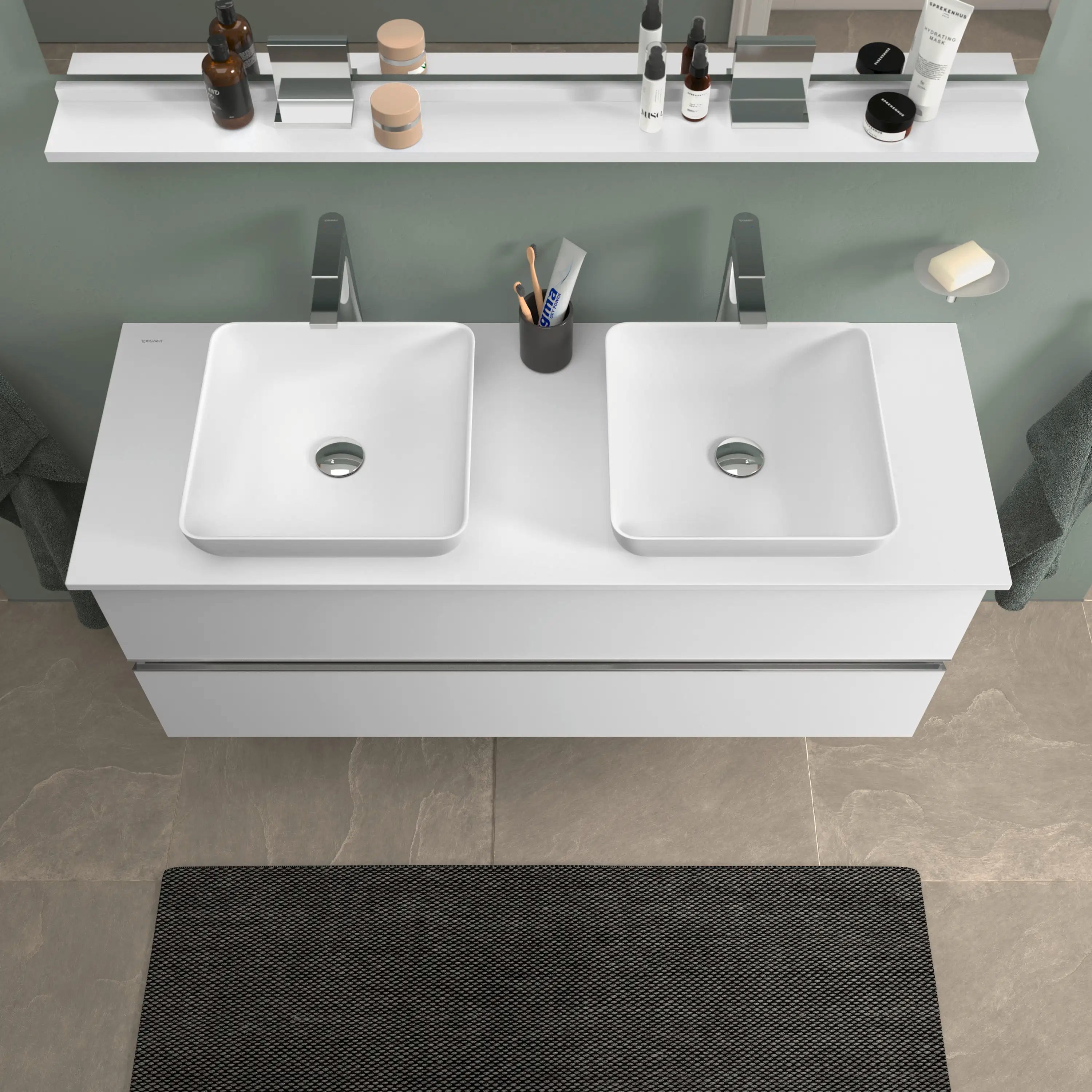 Duravit Sivida 15 3/4'' Square Vessel Sink