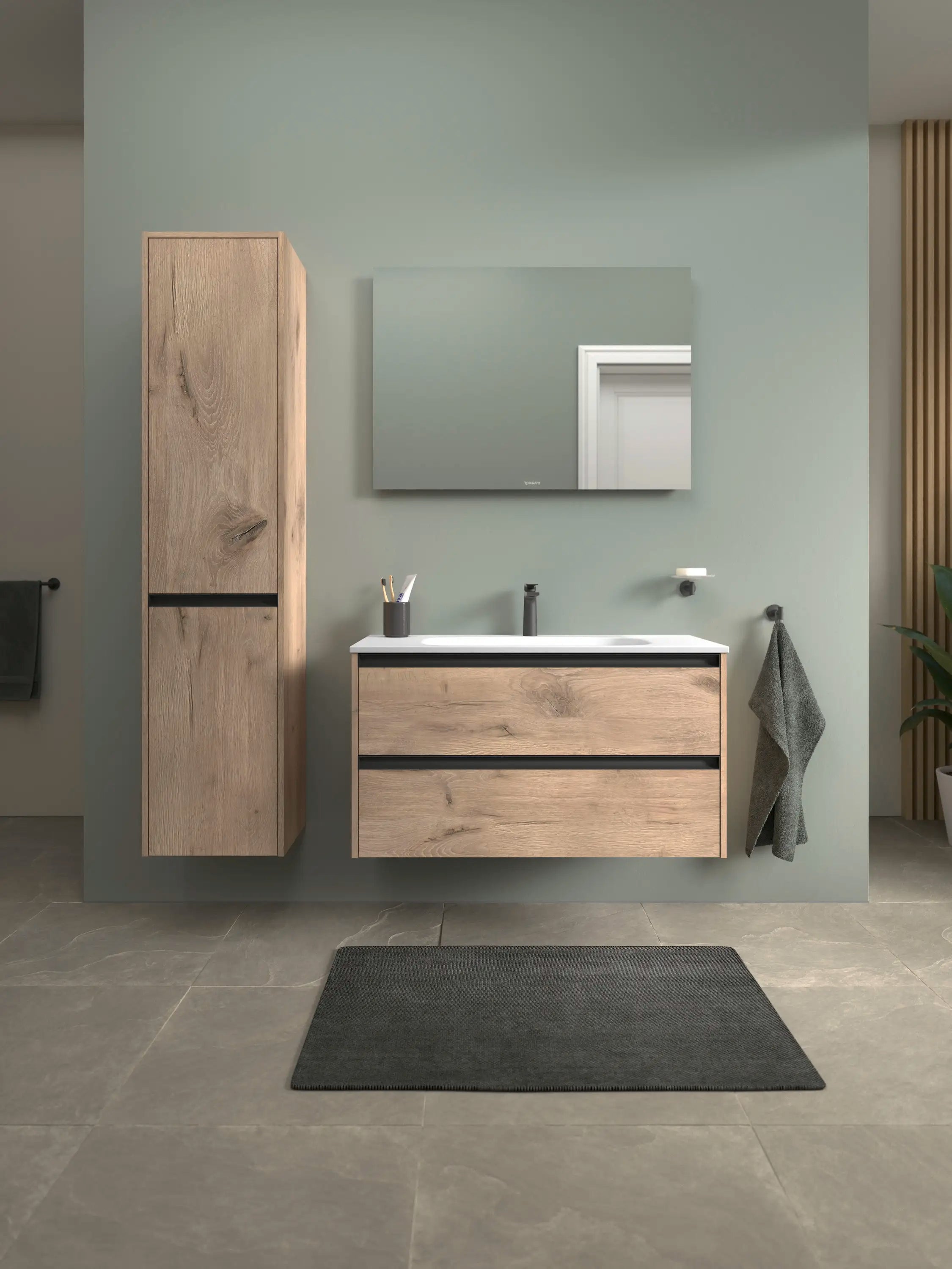Duravit Sivida 40 1/8'' Rectangular Drop In Sink in Satin Matte White with Single Faucet Hole