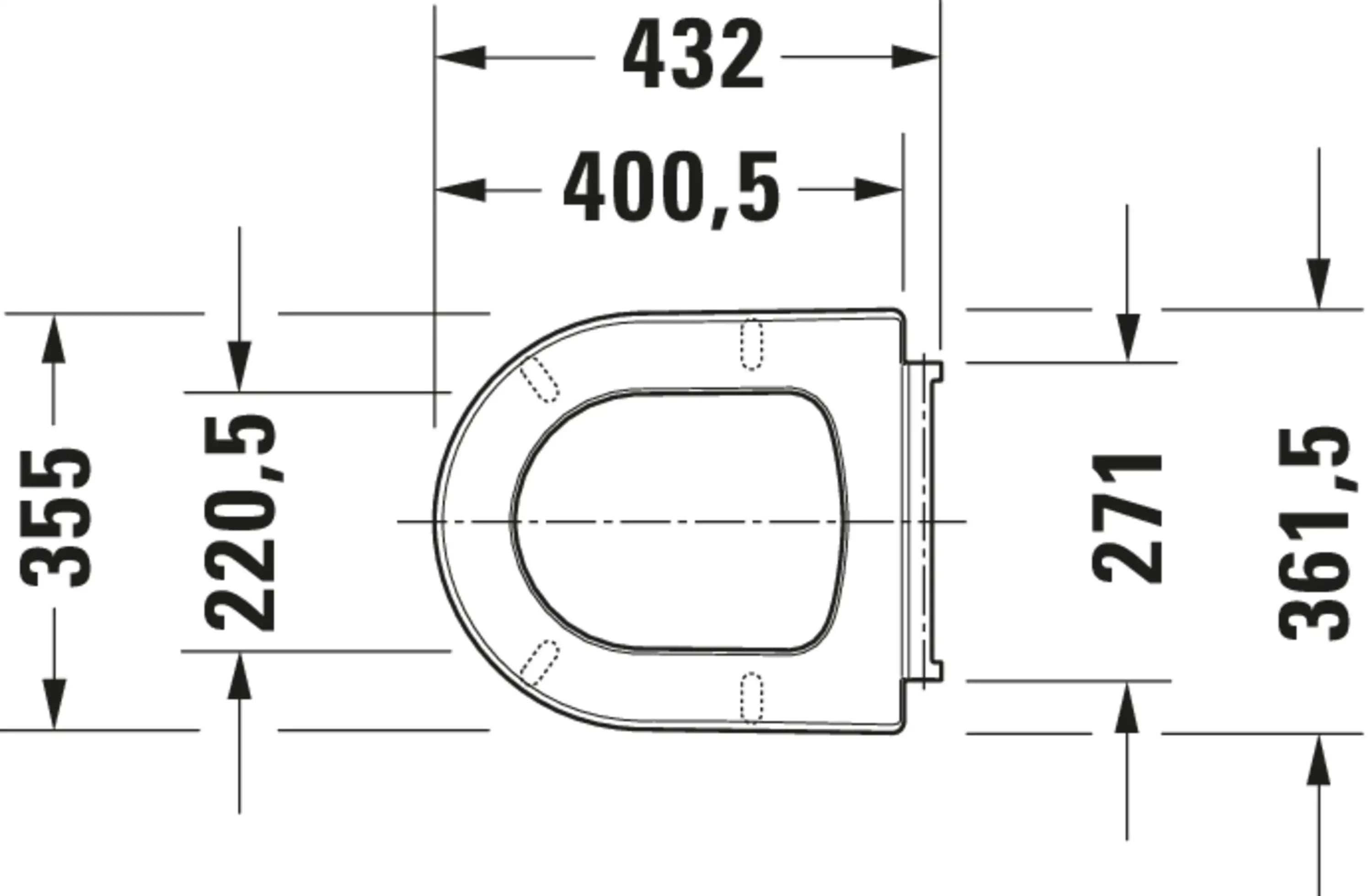 Duravit ME by Starck Round Slow Close Toilet Seat