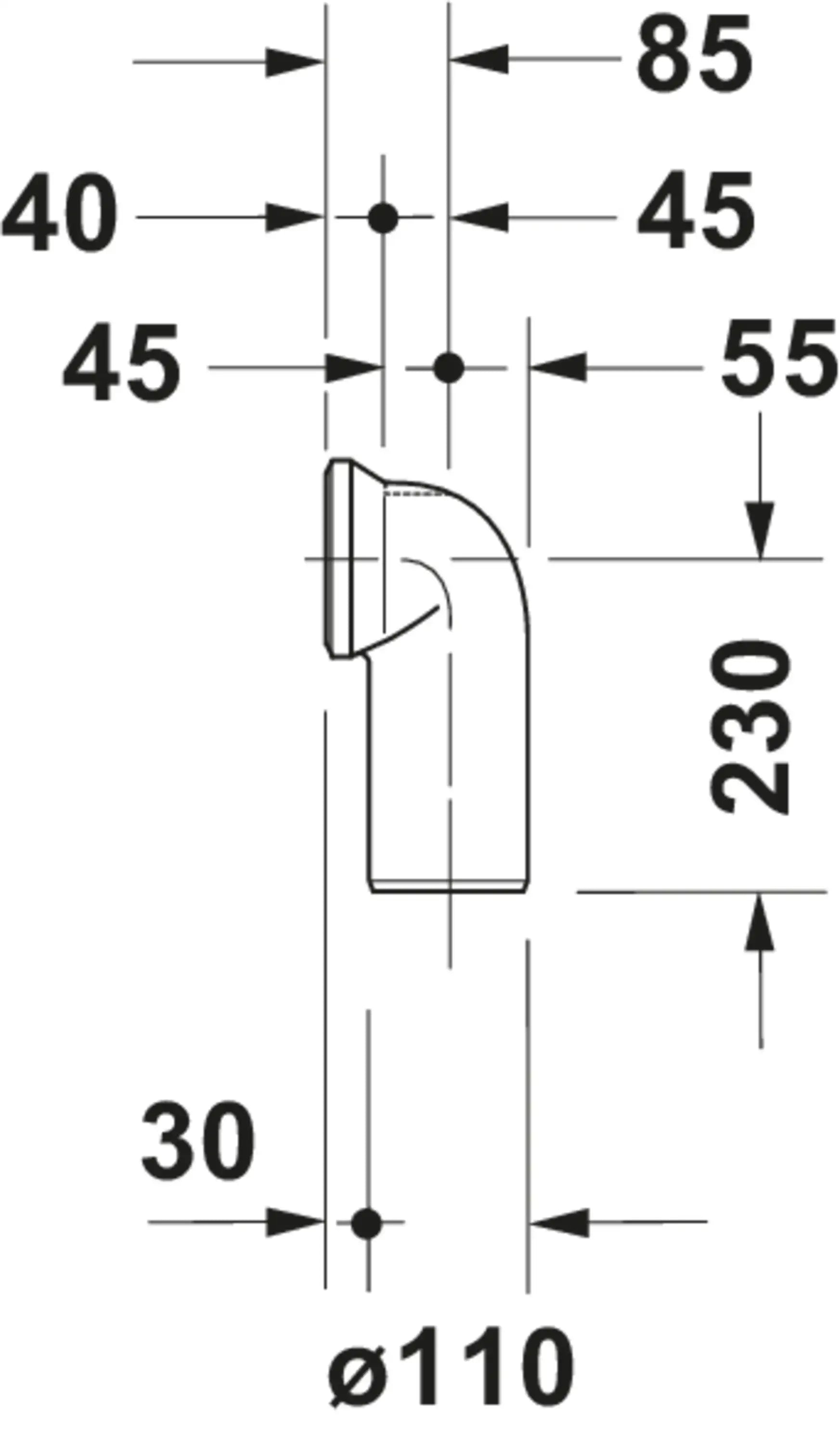 Duravit Outlet Bend, Toilet Part