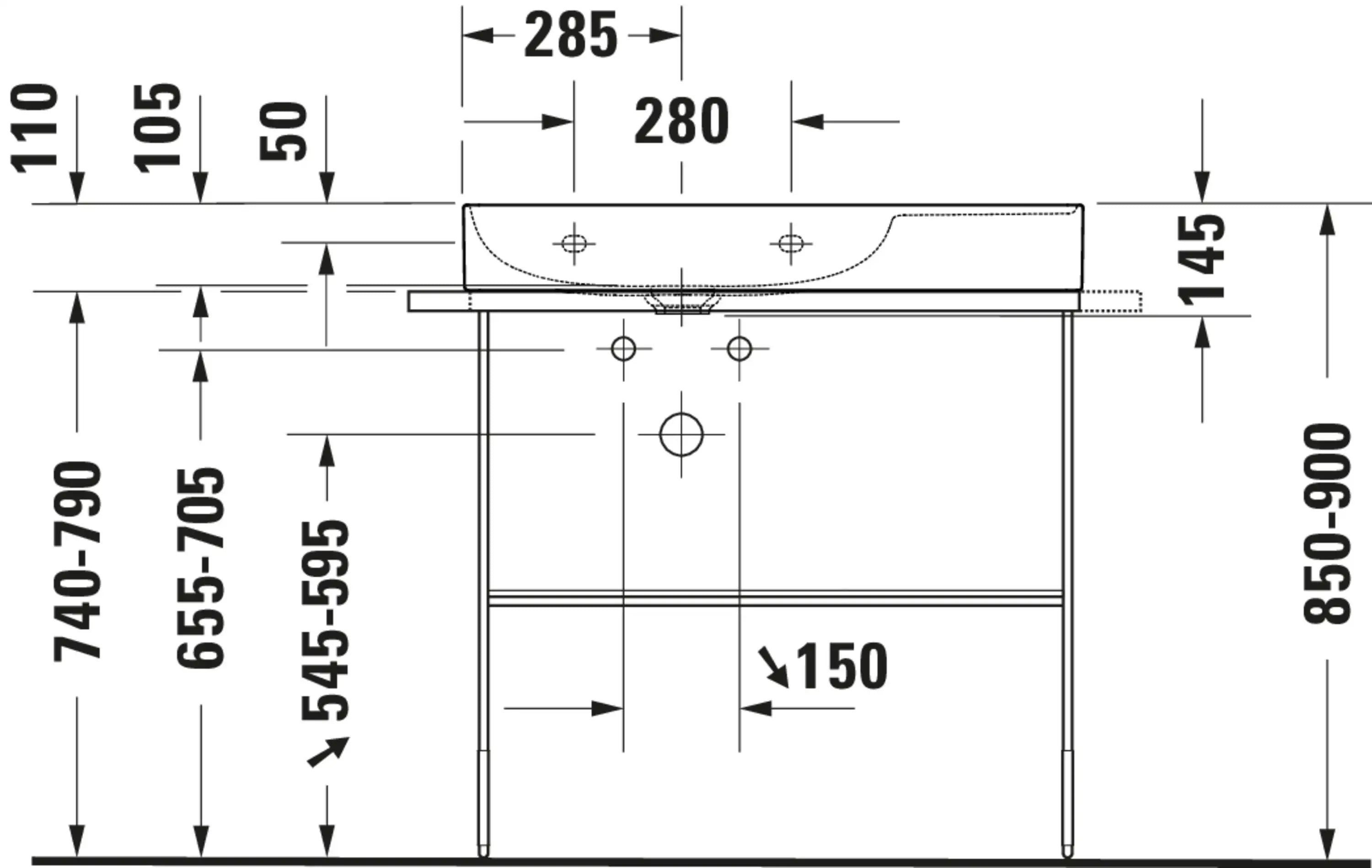 Duravit DuraSquare 30 1/2'' Rectangular Vessel Sink in White