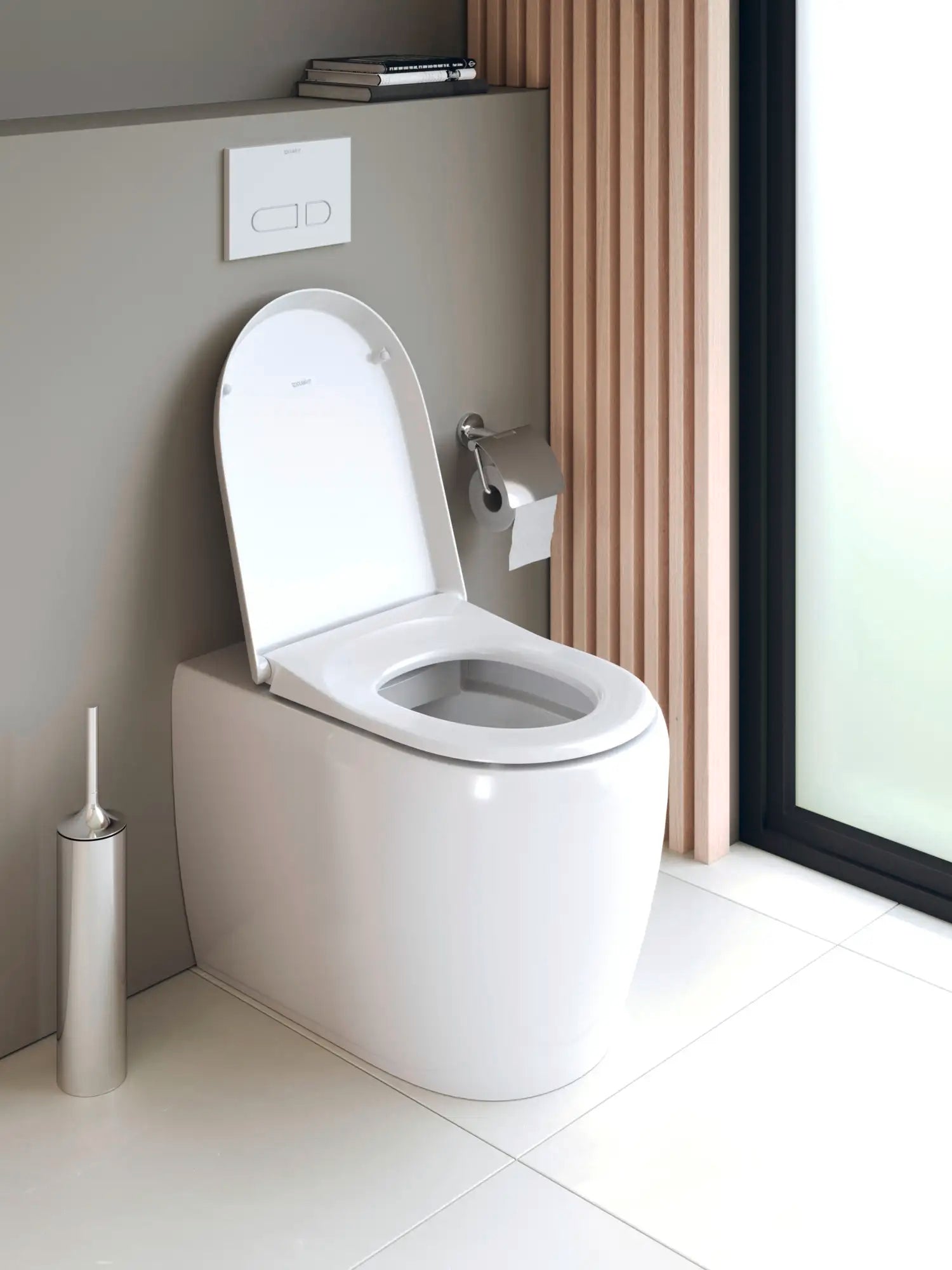 Duravit Qatego Elongated Slow Close Toilet Seat in White