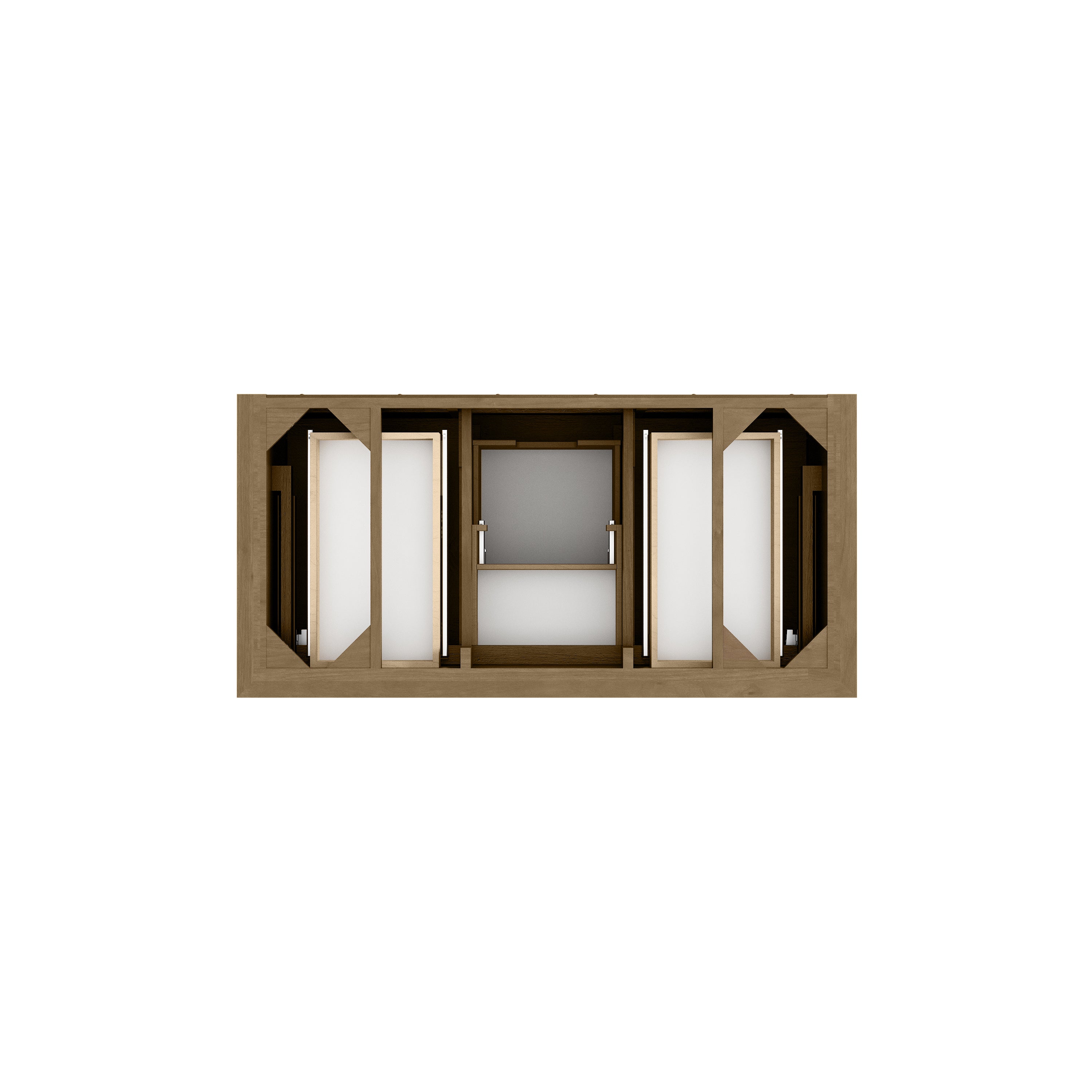 James Martin Brookfield 48" Single Vanity in Honey Oak with 3cm Countertop and FreePower Wireless Charger